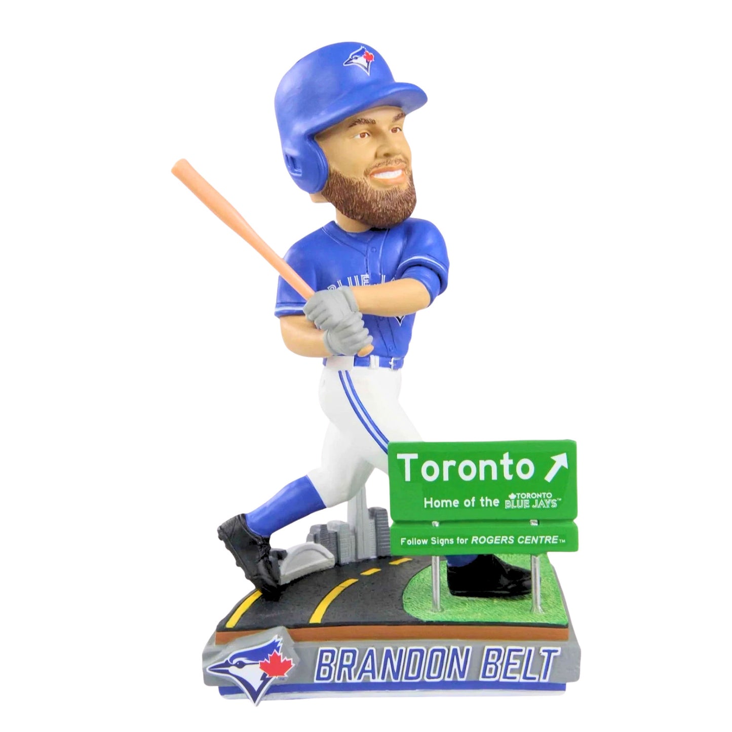 FOCO MLB Toronto Blue Jays Brandon Belt "Next Stop Toronto" Bobblehead