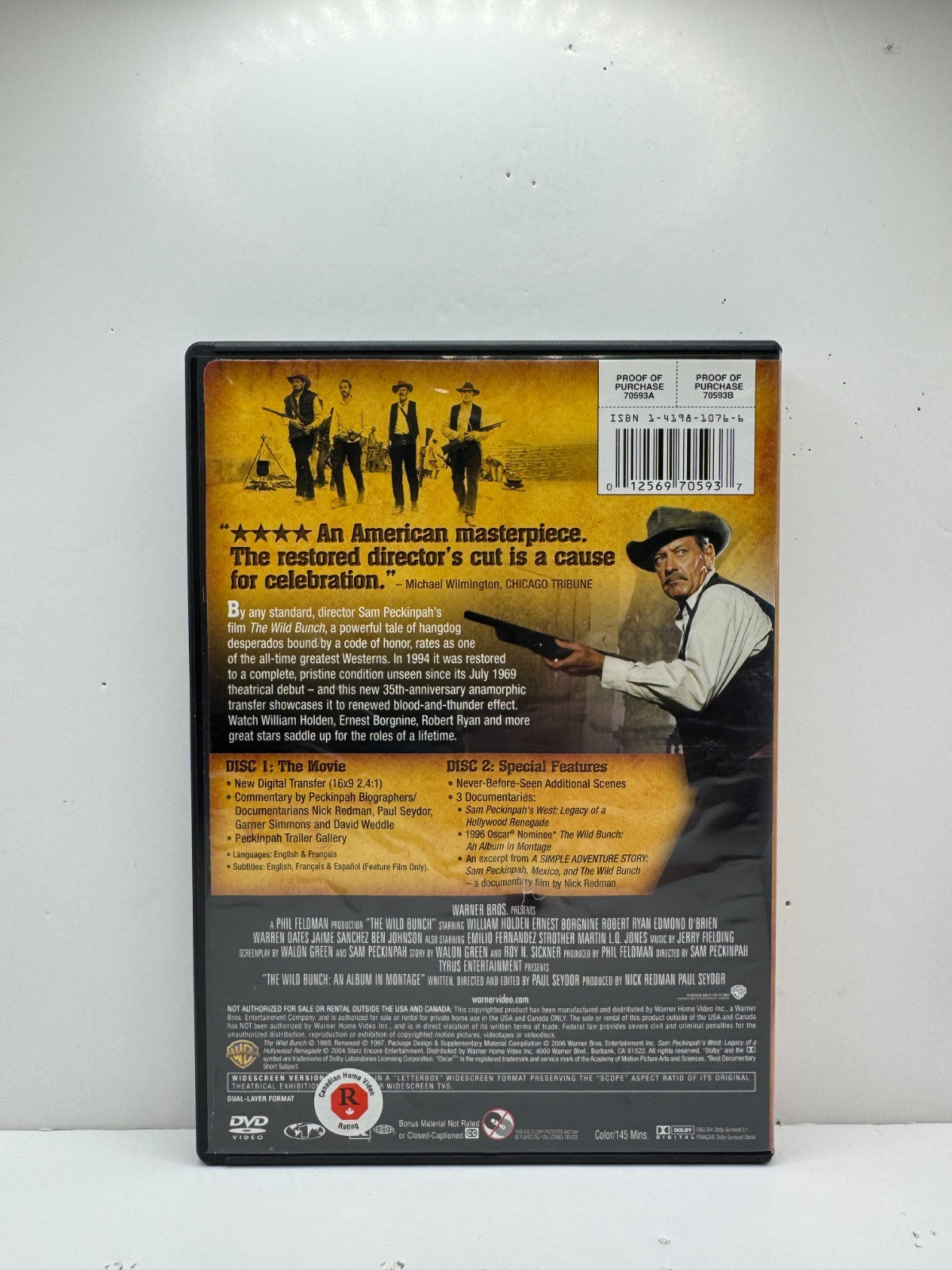 The Wild Bunch (DVD) William Holden Western