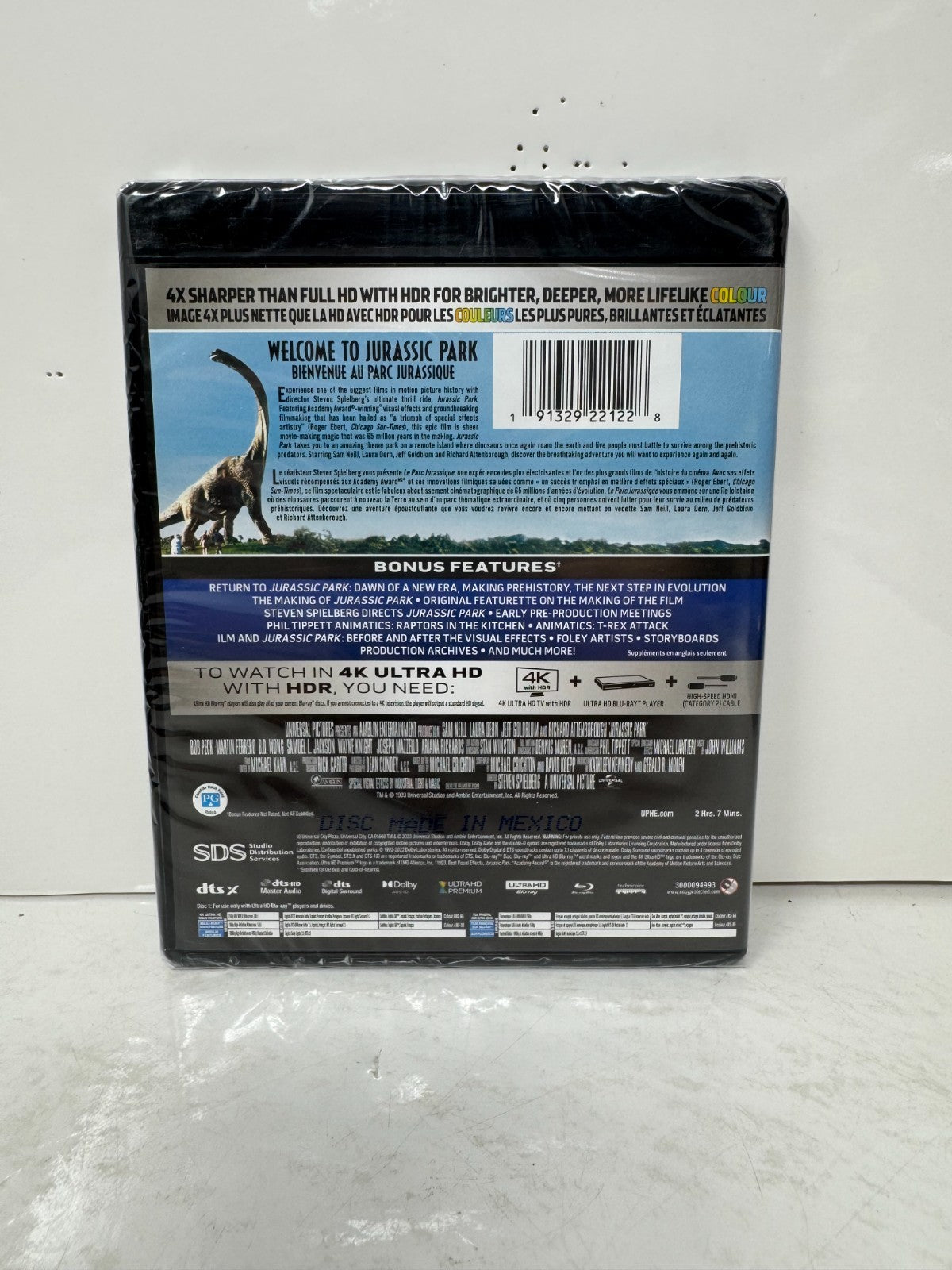 Jurassic Park (4K UHD Blu-ray) Adventure Brand New and Sealed!!!