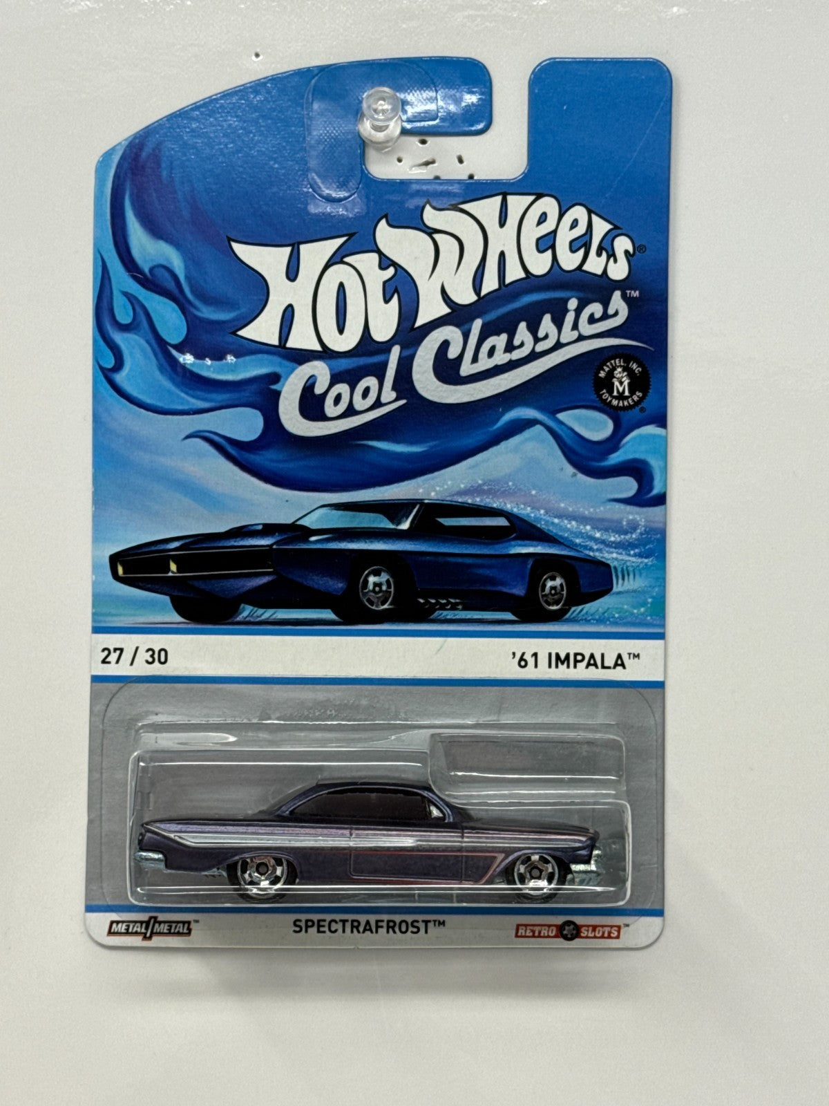 Hot Wheels Cool Classics 1961 Chevy Impala Spectrafrost 1:64 Diecast