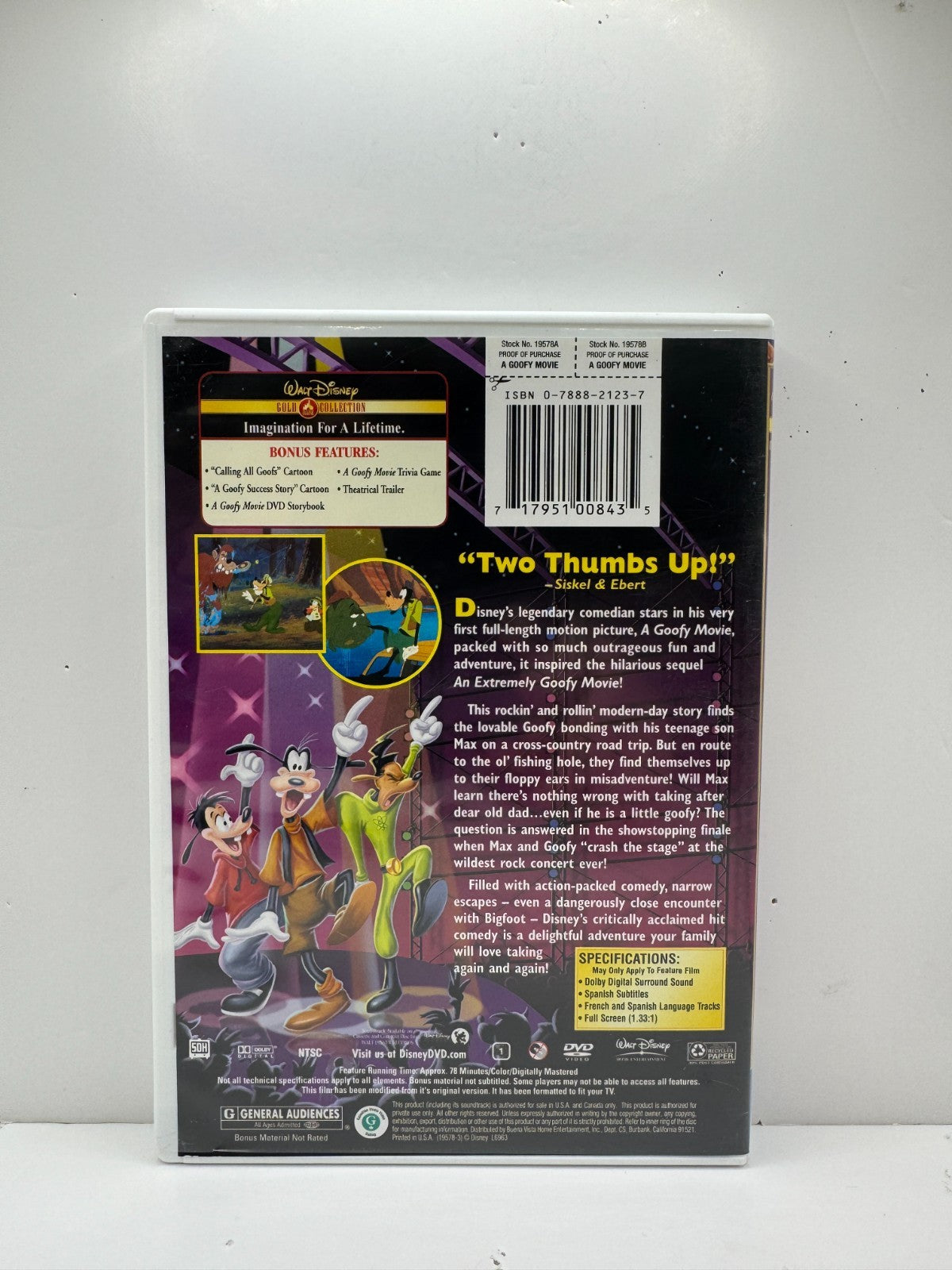 A Goofy Movie (DVD) Disney Animation
