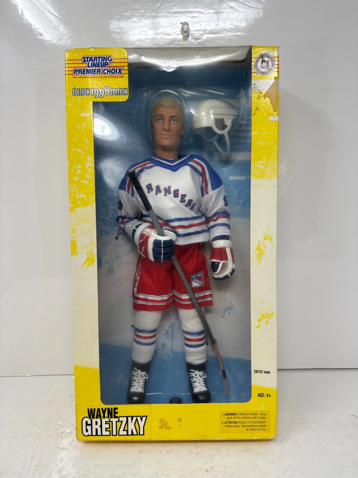 Hasbro Starting Lineup Wayne Gretzky New York Rangers 12" Inch Hockey Figure