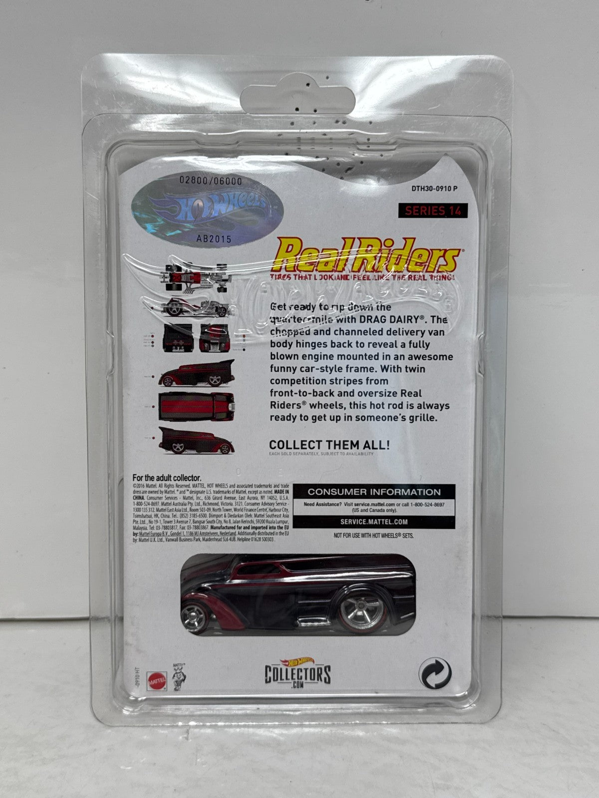 Hot Wheels Real Riders Drag Dairy 1:64 Diecast