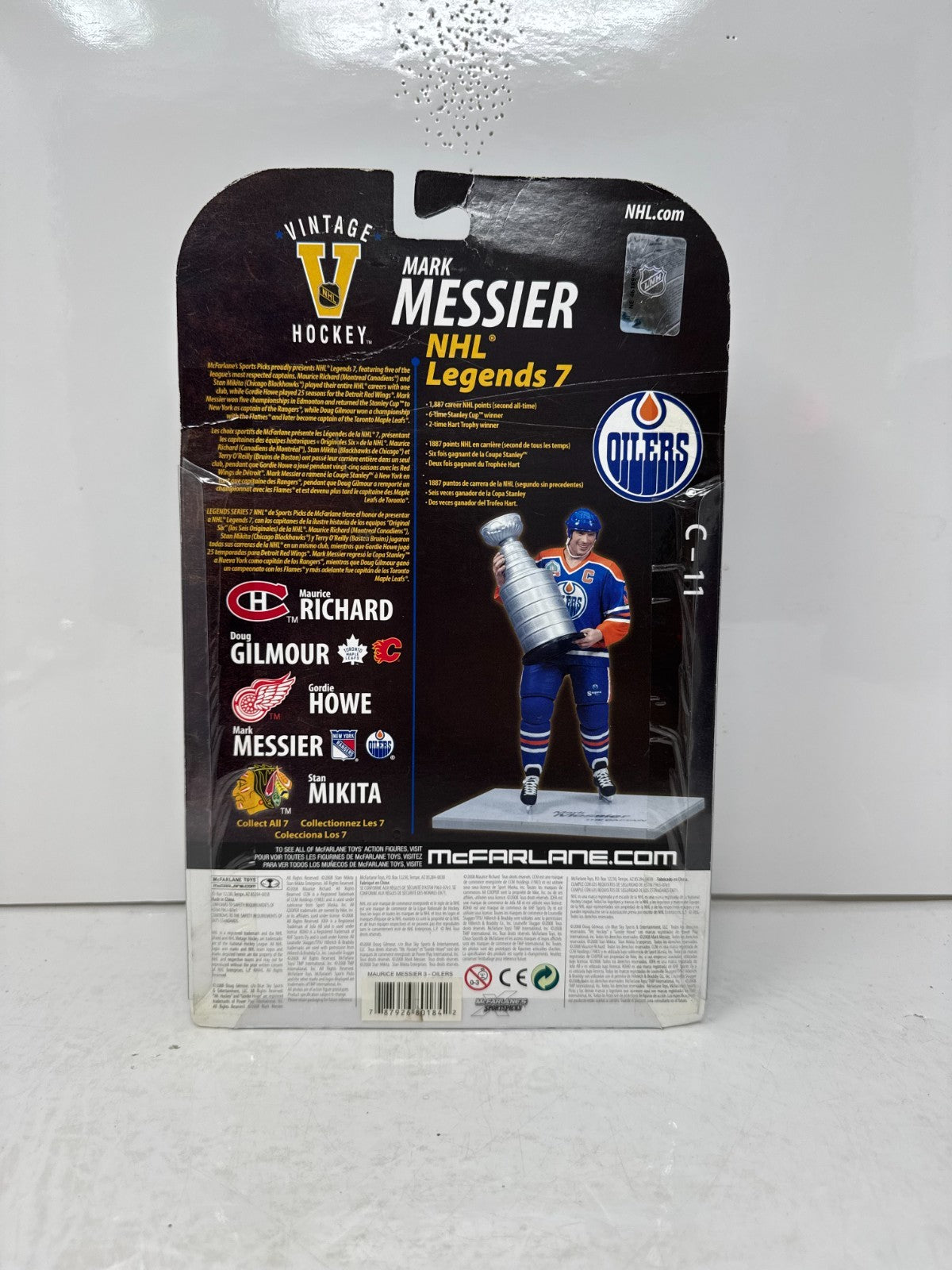 Mcfarlane NHL Legends Series 7 Mark Messier Edmonton Oilers (Blue) Jersey Figure