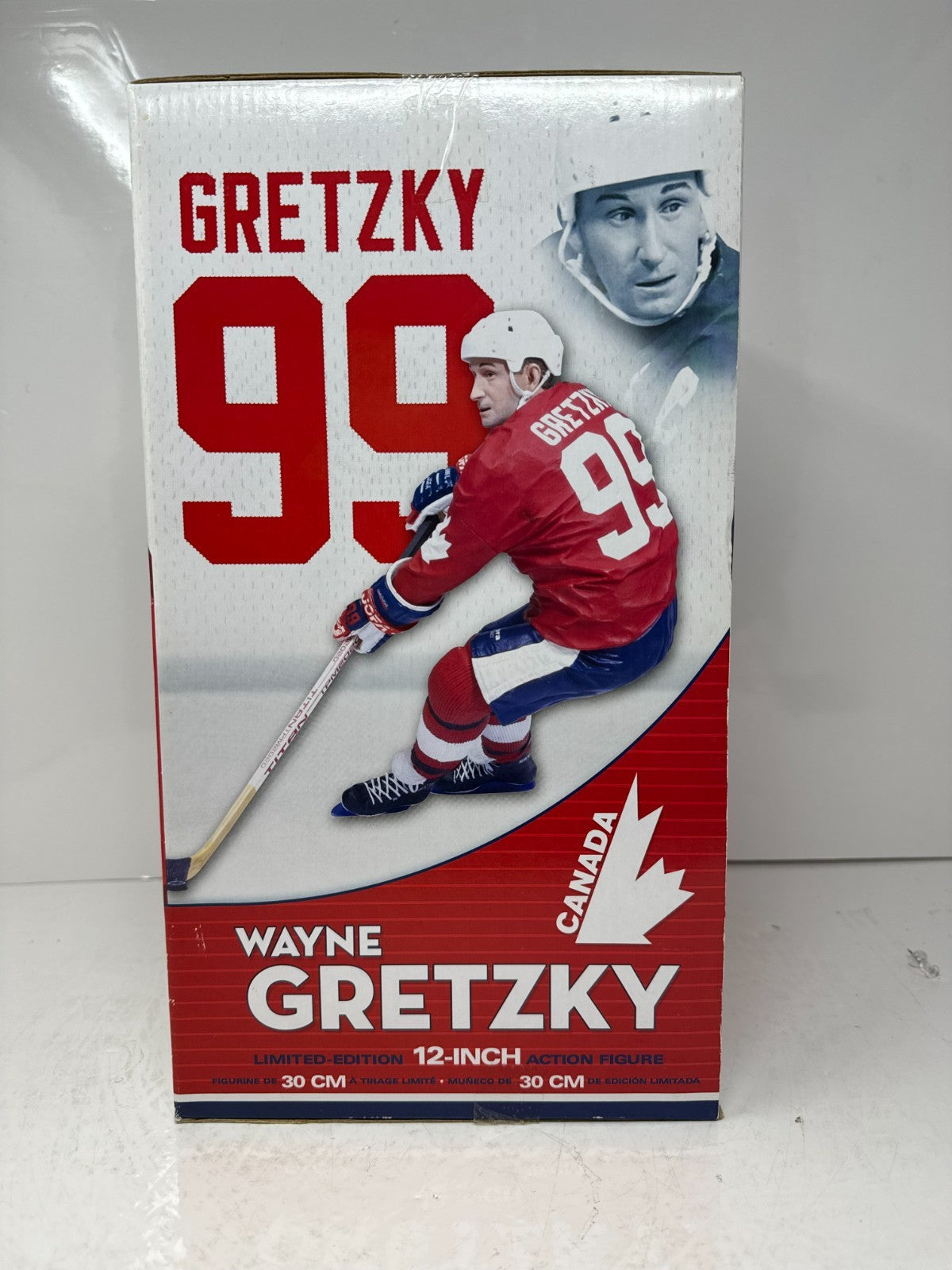McFarlane NHL Wayne Gretzky Team Canada 1987 12" Inch Hockey Figure Red Jersey
