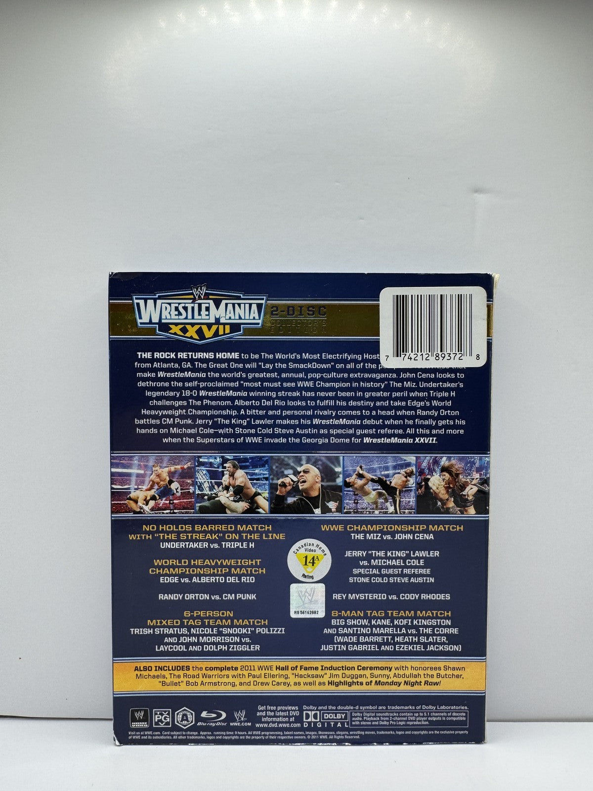 WrestleMania 27 (Blu-ray) WWE Wrestling
