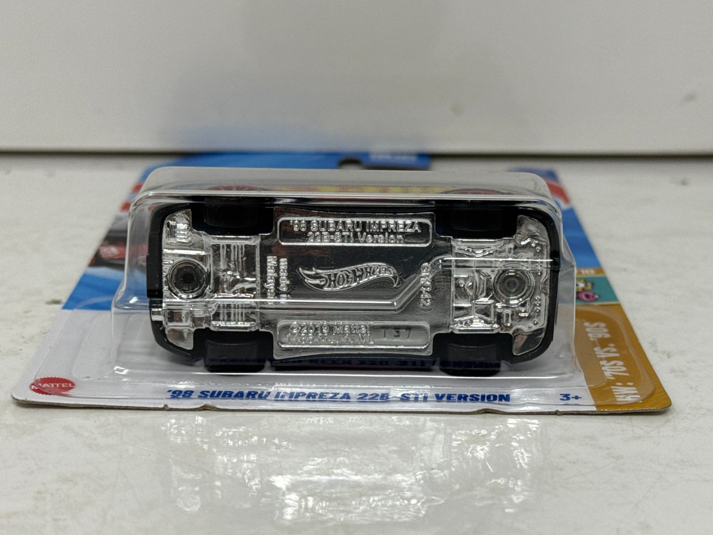 Hot Wheels '70s vs. '90s 1998 Subaru Impreza 22B-STi Version JDM 1:64 Diecast Dollar General Exclusive