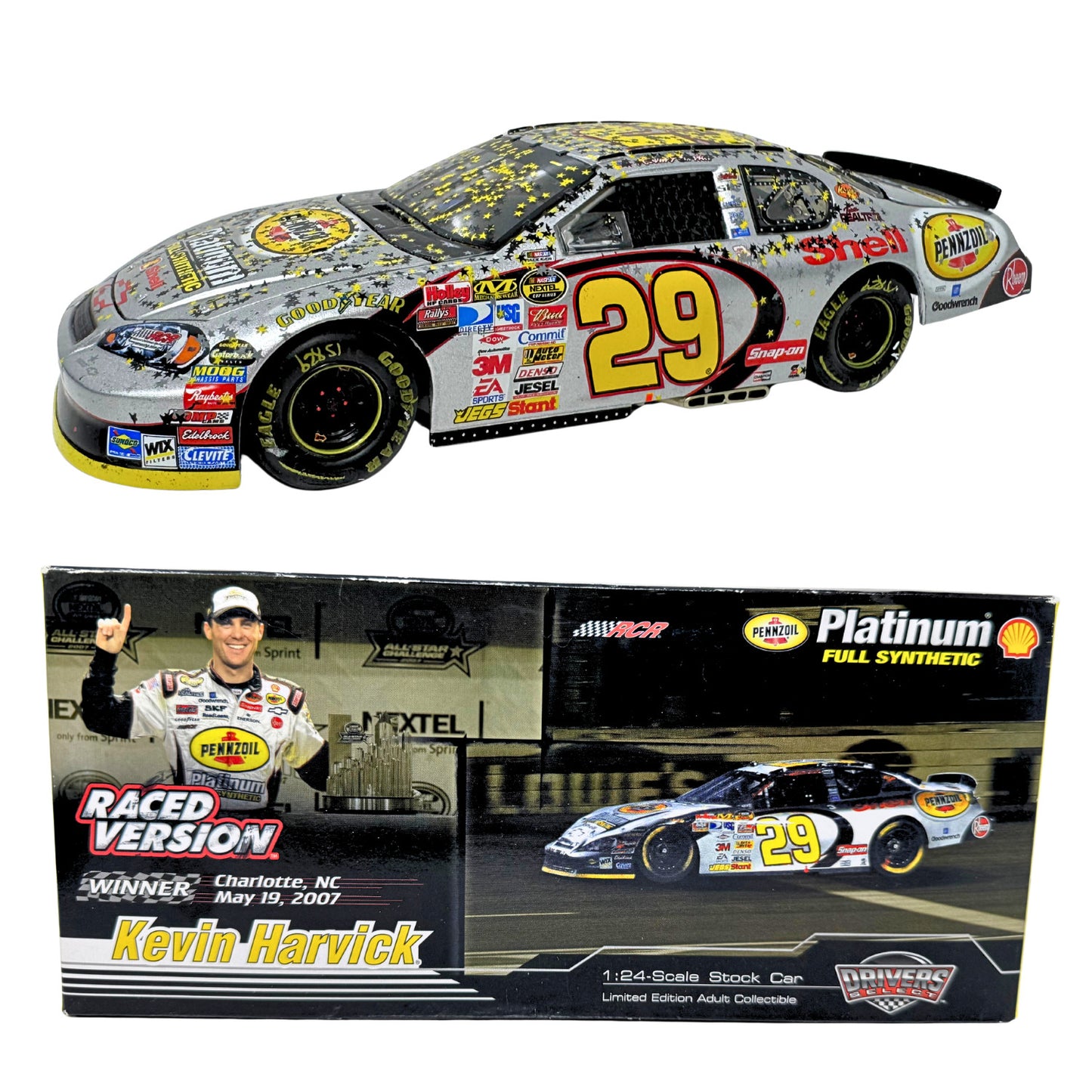 Motorsports Authentics Nascar #29 Kevin Harvick Pennzoil Win 1:24 Diecast
