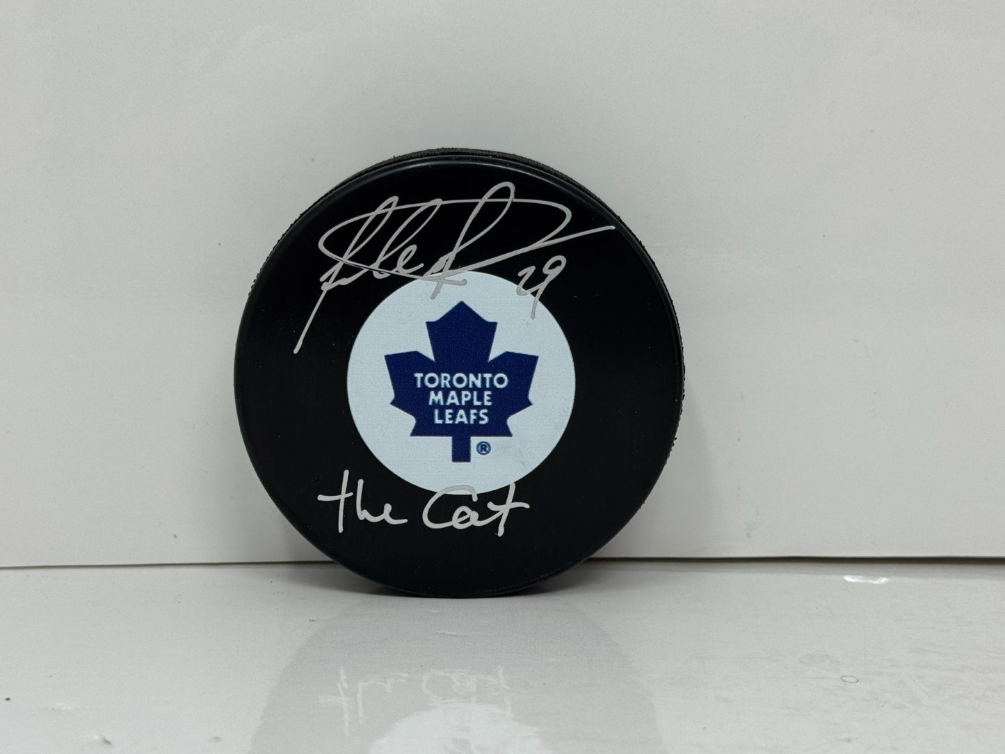 Felix Potvin Toronto Maple Leafs Signed NHL Autograph Puck Silver Auto