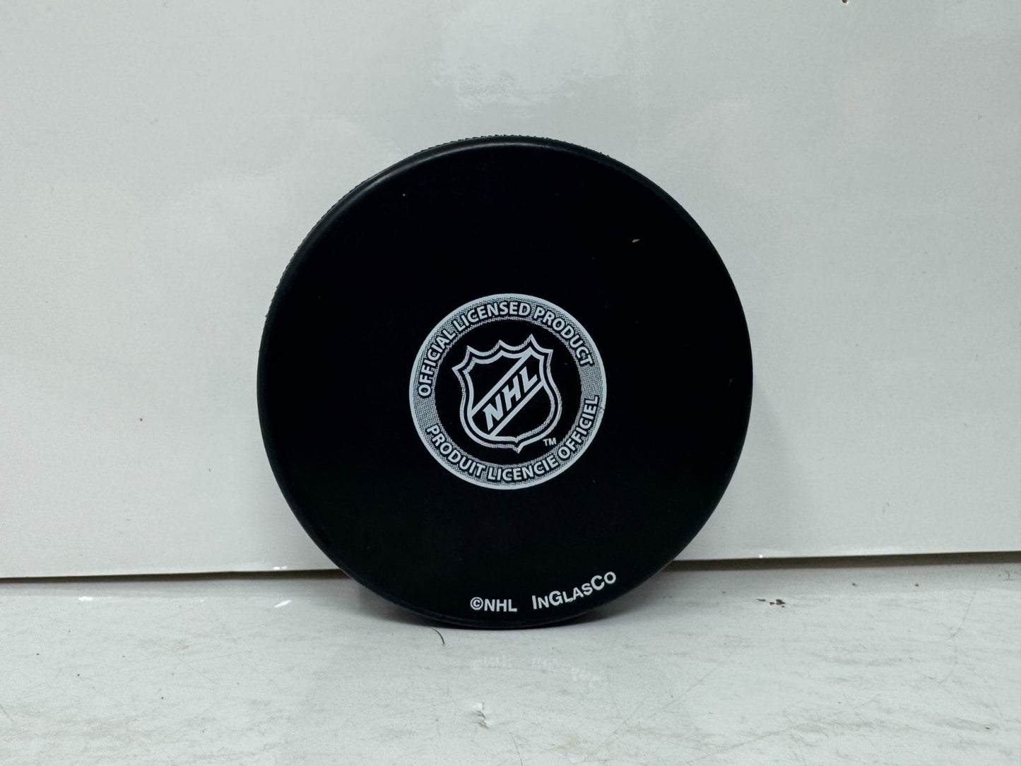 Marty McSorley San Jose Sharks Signed NHL Autograph Puck Silver Auto