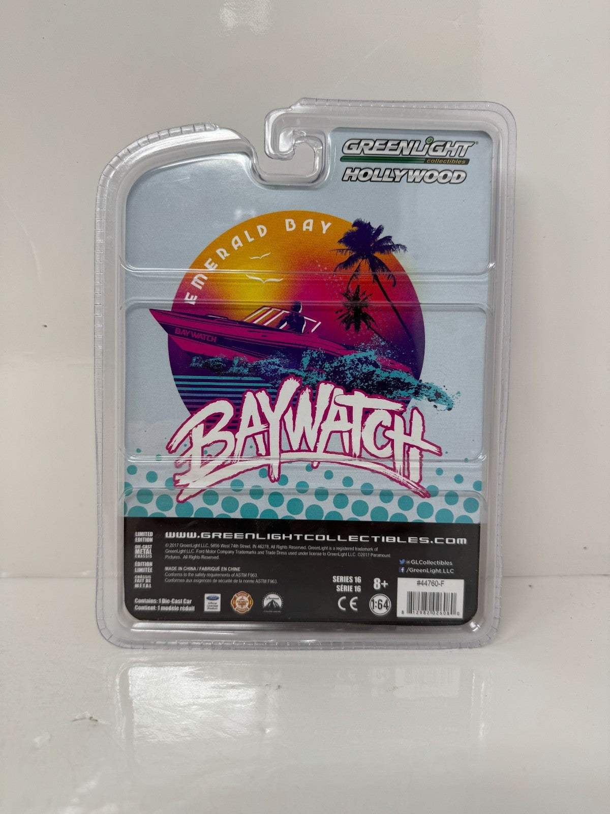 Greenlight Hollywood Baywatch 2016 Ford F-150 Emerald Bay CHASE 1:64 Diecast