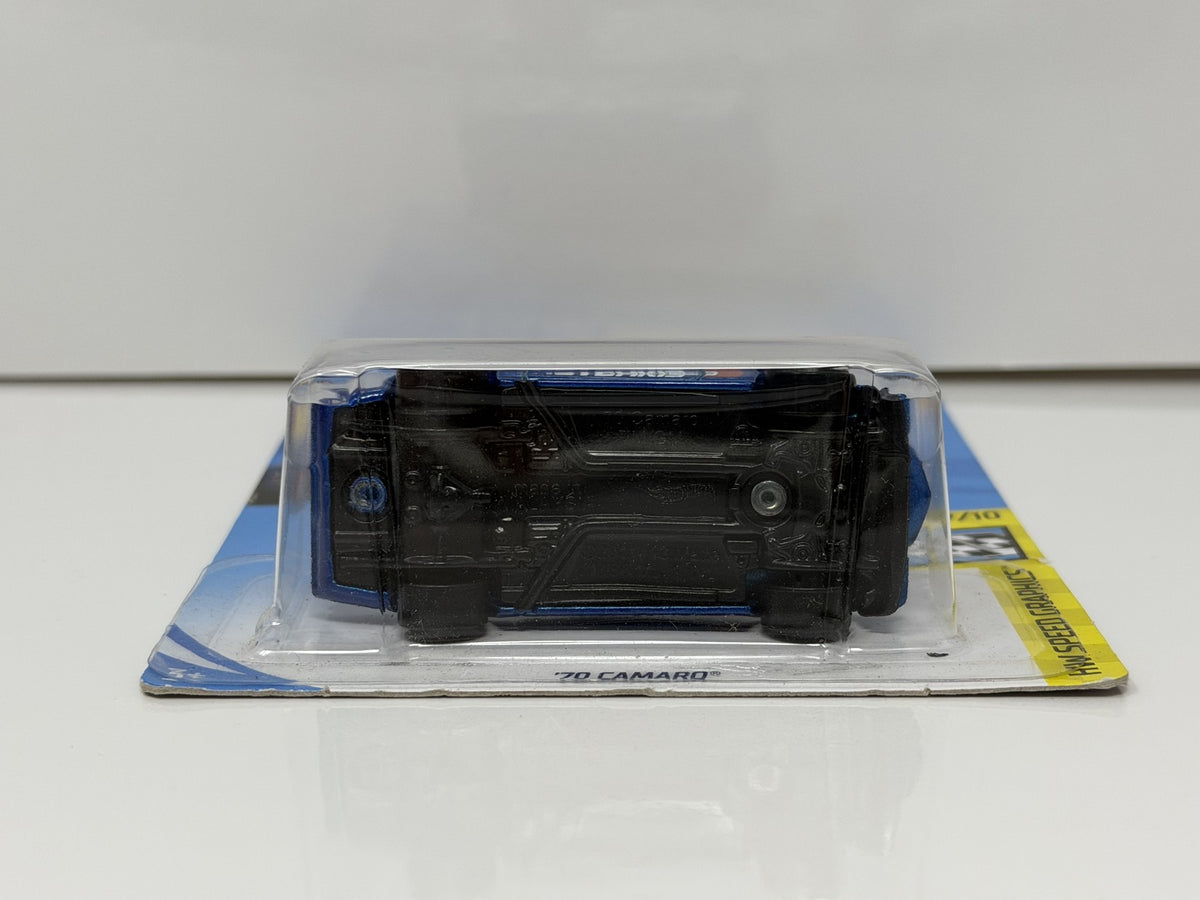 Hot Wheels HW Speed Graphics 1970 Chevrolet Camaro 1:64 Diecast Blue USA Card