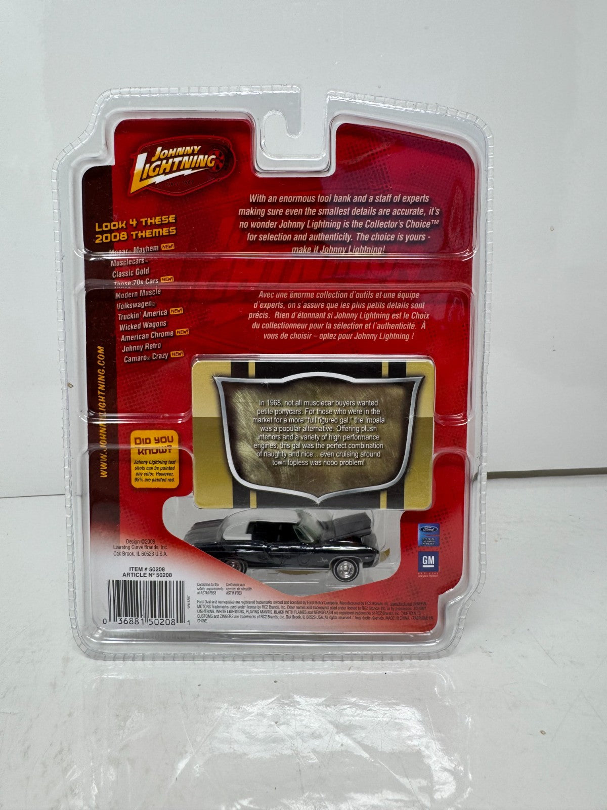 Johnny Lightning Classic Gold 1968 Chevy Impala Convertible 1:64 Diecast