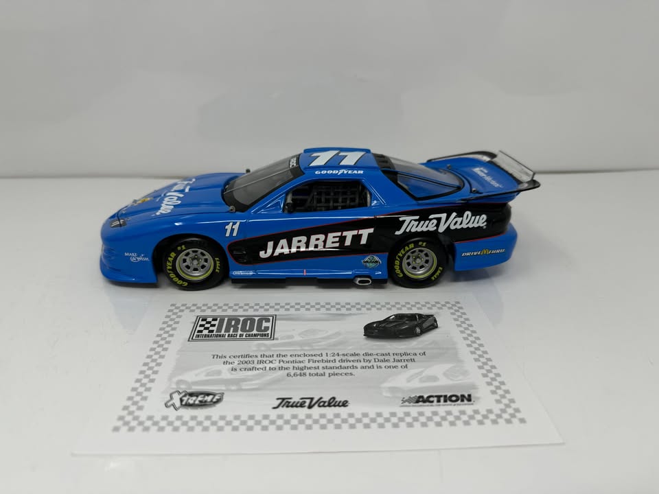 Action Nascar #11 Dale Jarrett True Value IROC Indy Win 2002 IROC Firebird Xtreme 1:24 Diecast