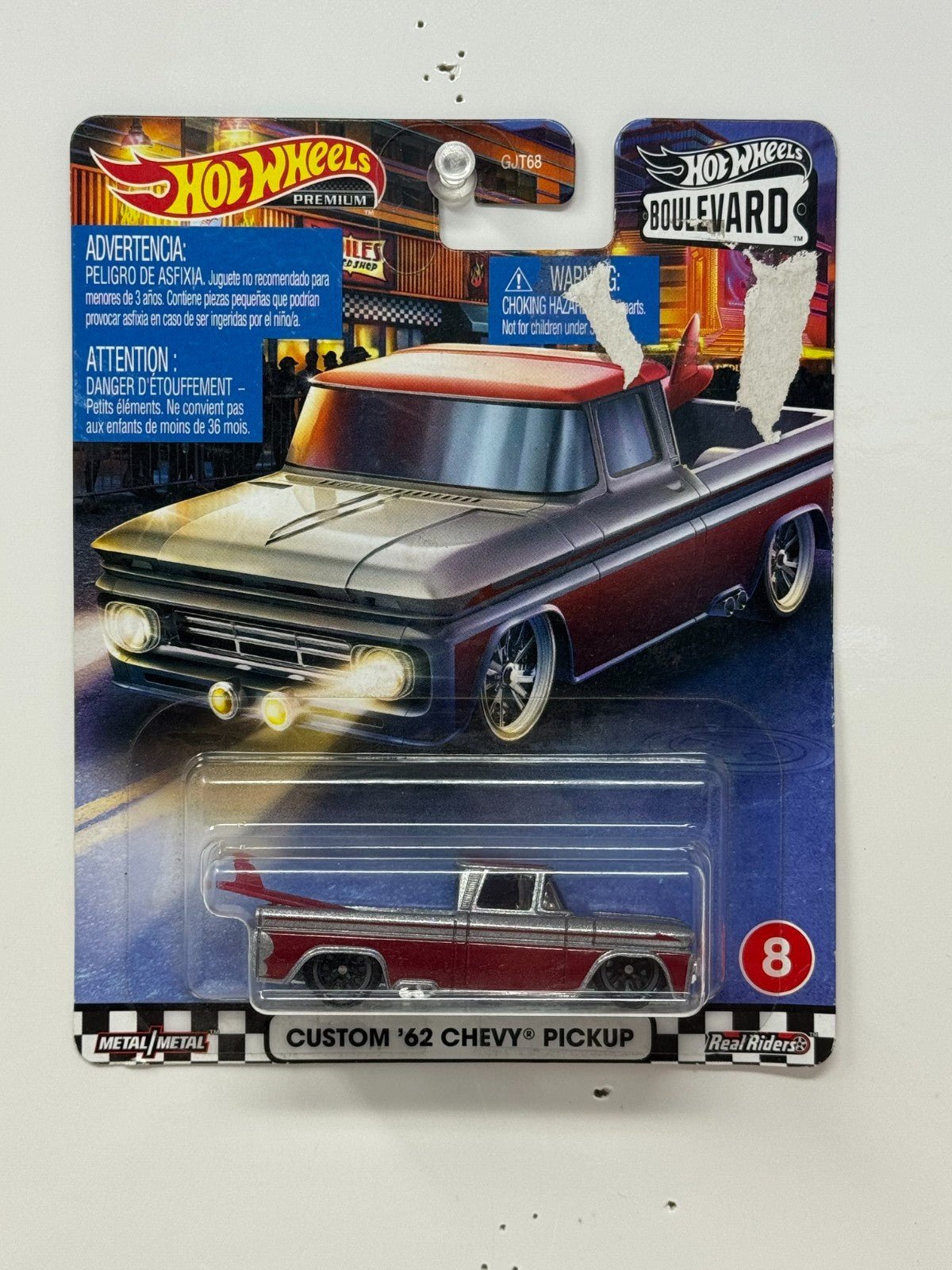 Hot Wheels Premium Boulevard Custom 1962 Chevy Pickup 1:64 Diecast