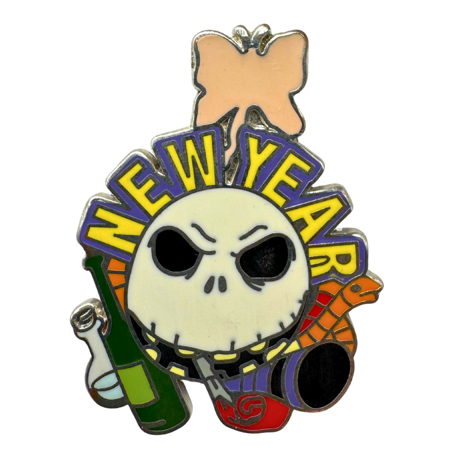 Disney Jack Skellington New Year Nightmare Before Christmas Trading Pin DC1S4