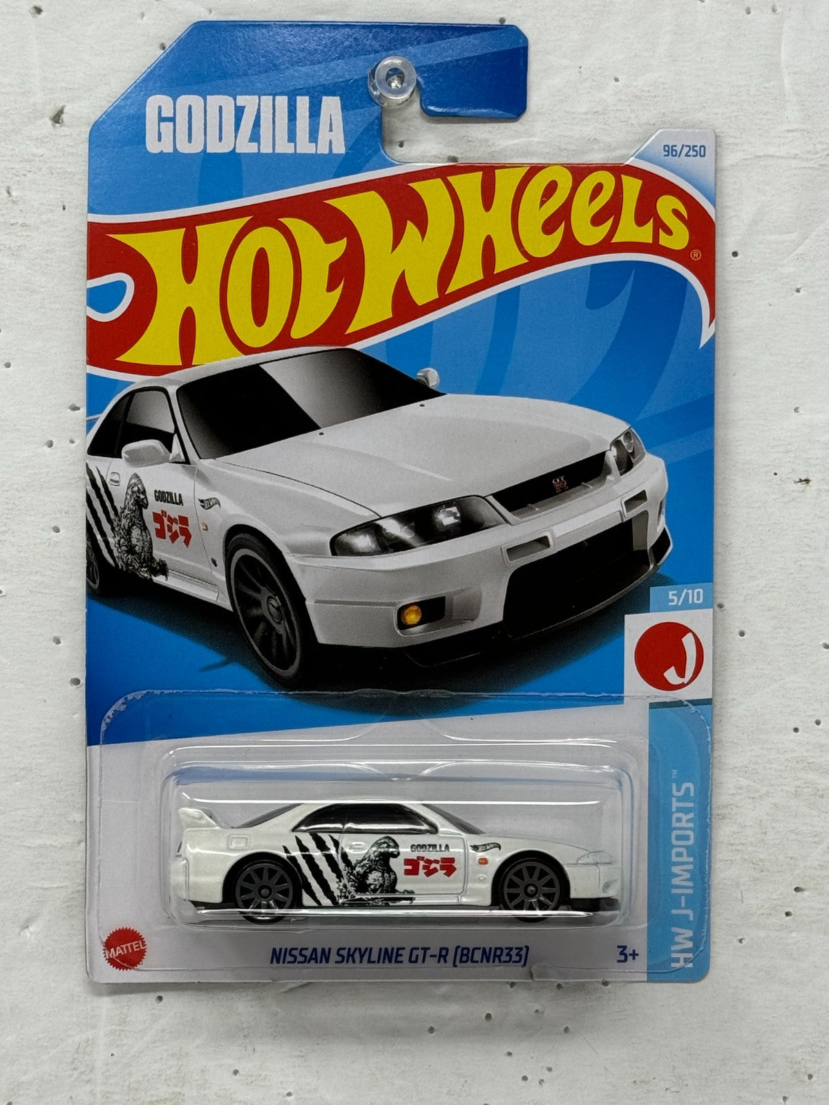 Hot Wheels HW J-Imports Nissan Skyline GT-R (BCNR33) Godzilla JDM 1:64 Diecast
