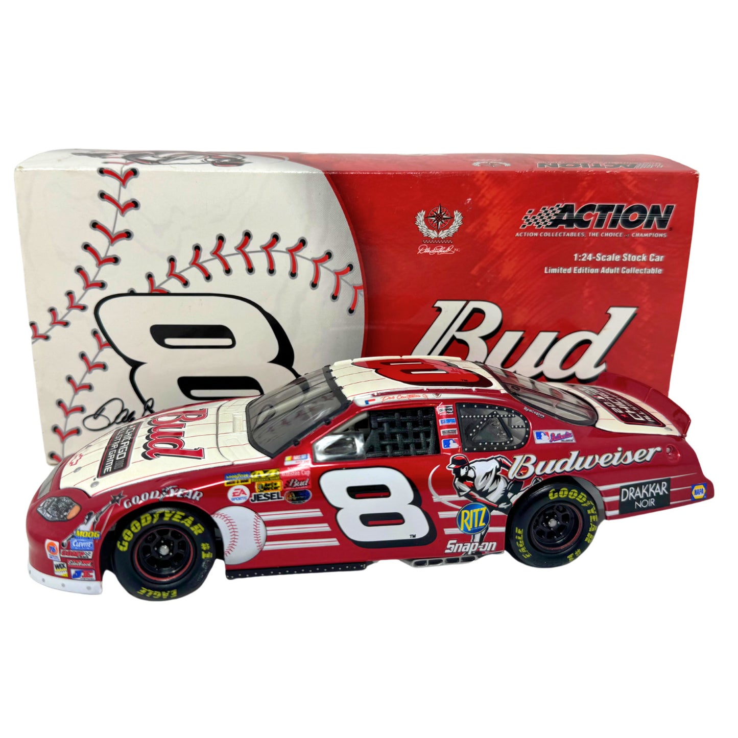 Action Nascar #8 Dale Earnhardt Jr. Budweiser MLB 2003 Monte Carlo 1:24 Diecast
