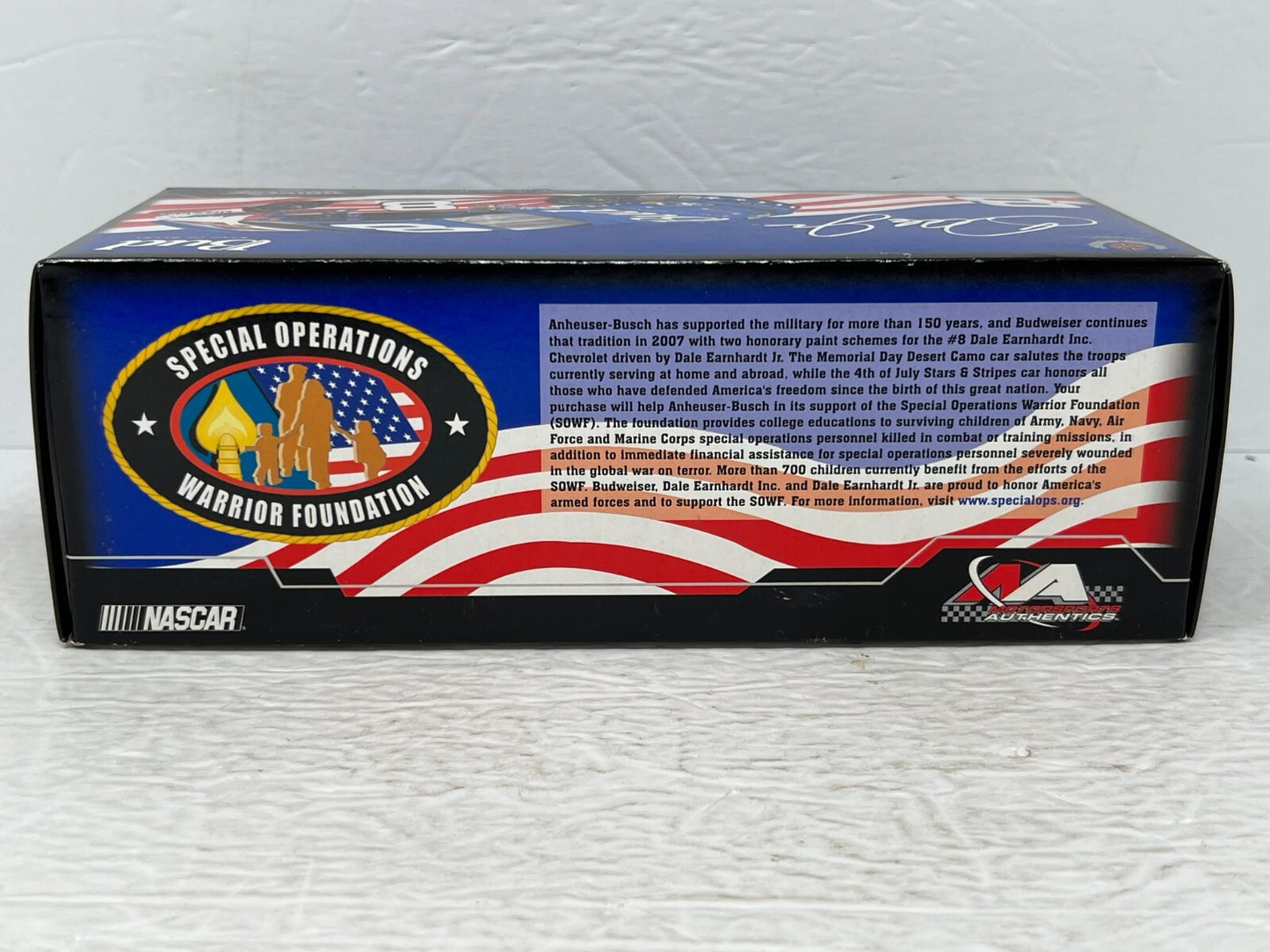 Motorsports Authentics #8 Dale Earnhardt Jr. Bud Stars and Stripes 1:24 Diecast