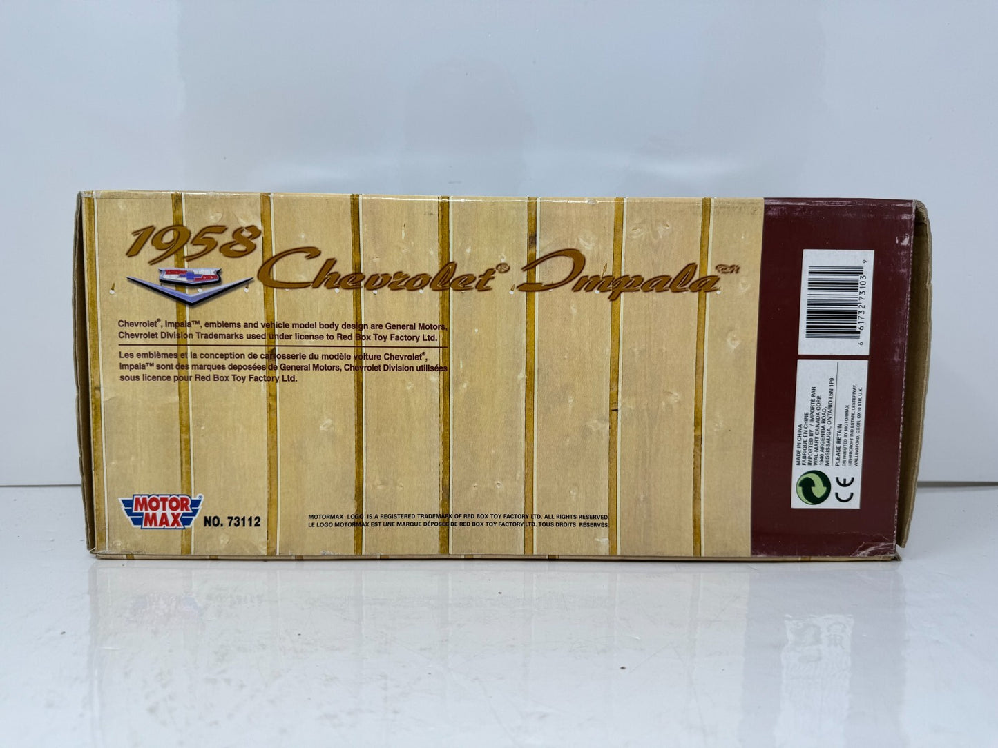 Motormax 1958 Chevrolet Impala Aegean Turquoise Metallic 1:18 Diecast