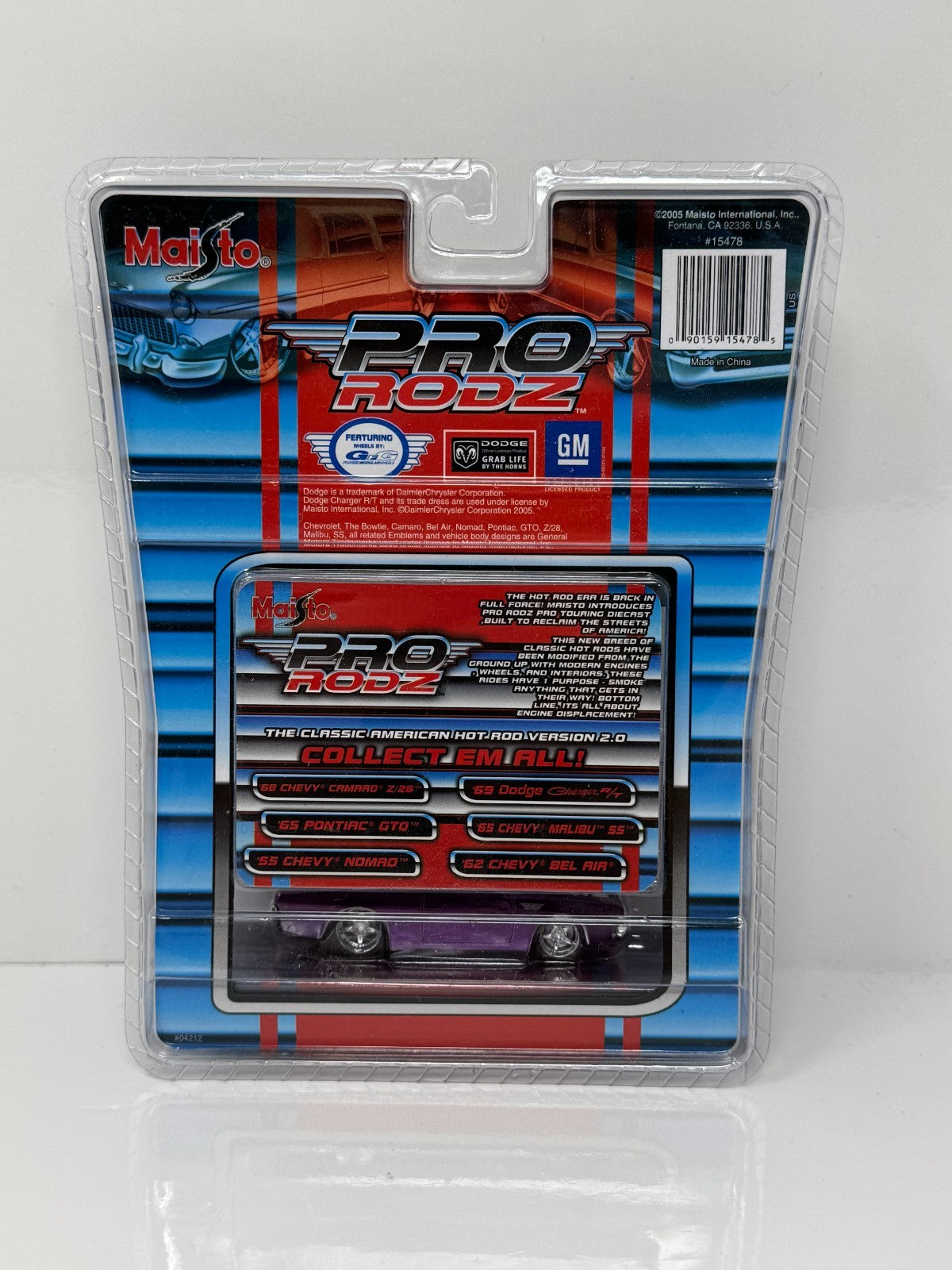 Maisto Pro Rodz 1969 Dodge Charger R/T Purple 1:64 Diecast