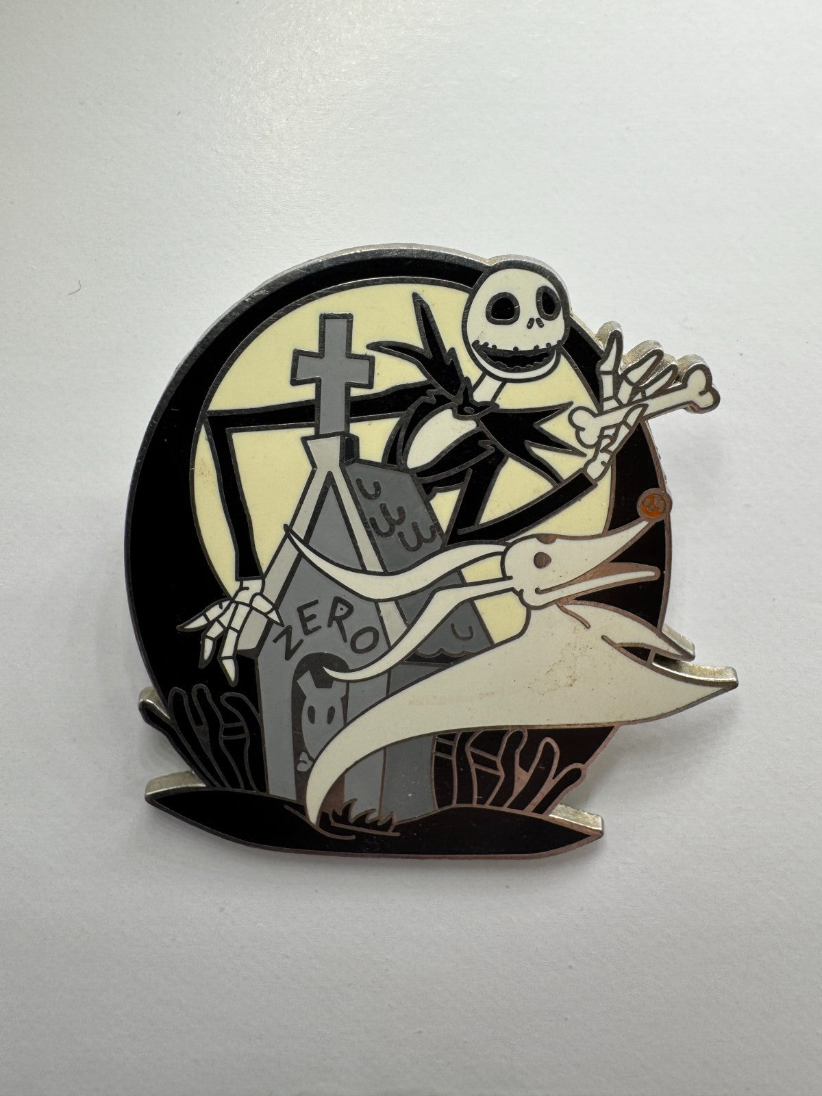 Disney Jack Skellington & Zero Nightmare Before Christmas Trading Pin DC1S4