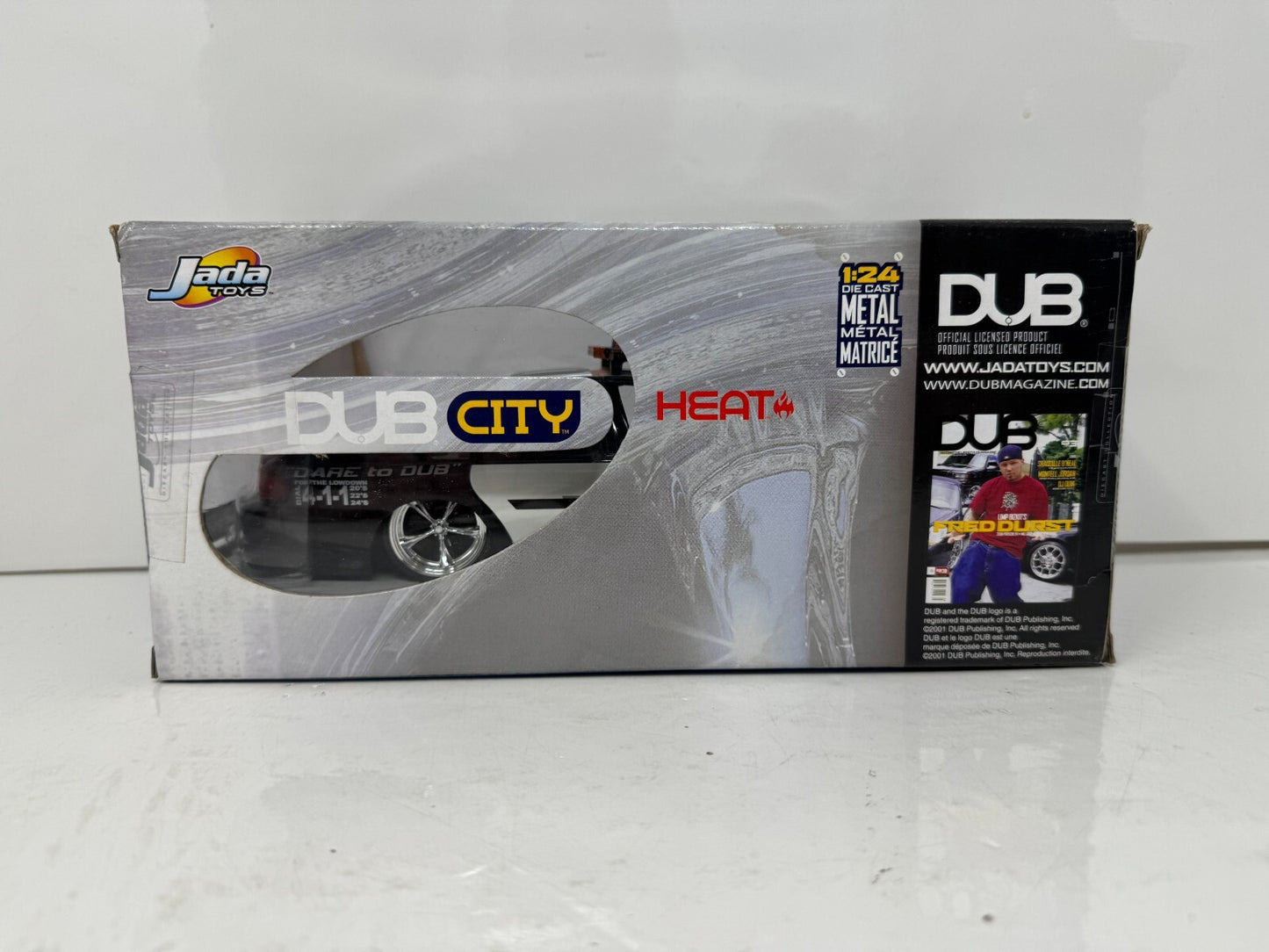 Jada Dub City 1996 Chevy Impala Police 1:24 Diecast KMC Wheels 22 Inch SS Rims