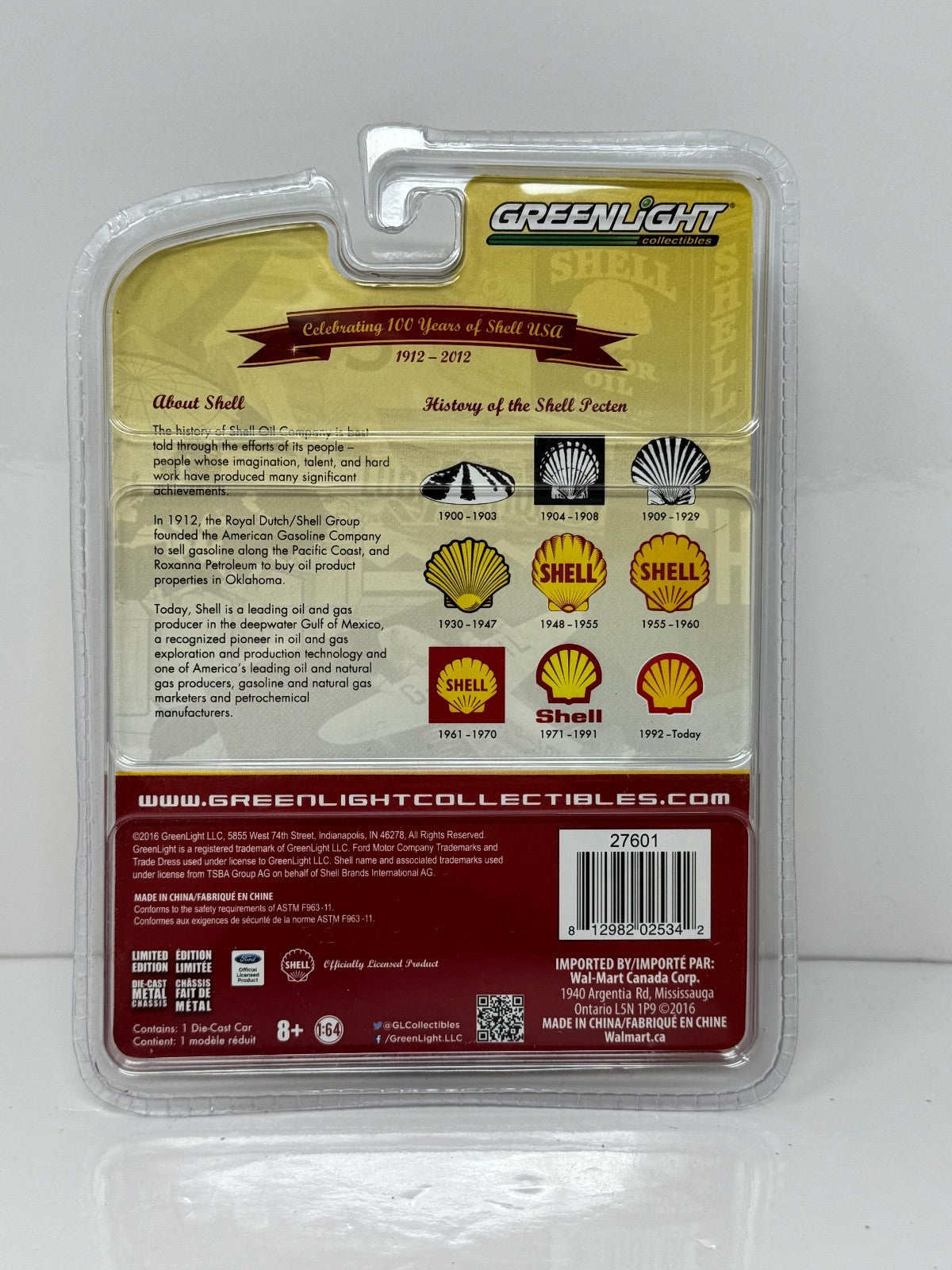 Greenlight Shell 100 Years 1956 Ford F-100 Pickup 1:64 Diecast