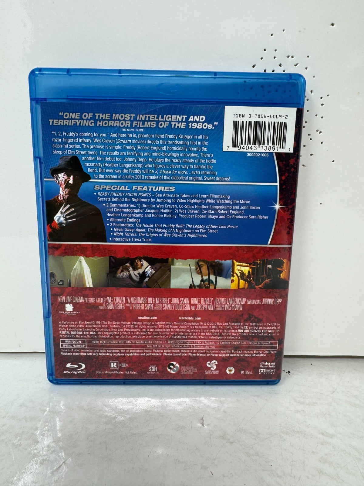 A Nightmare on Elm Street (Blu-ray) Robert Englund Horror Good Condition!!!