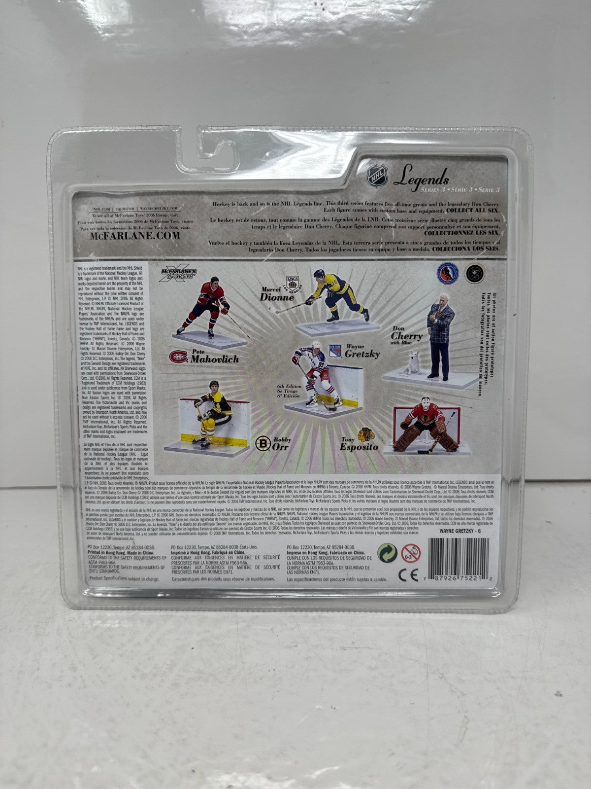 McFarlane NHL Wayne Gretzky New York Rangers Legends Series 3 Figure