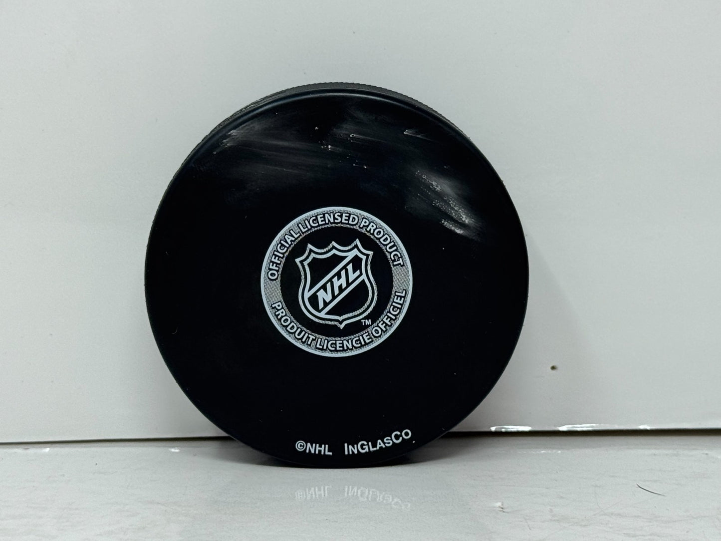 Steve Bernier San Jose Sharks Signed NHL Autograph Puck Silver Auto