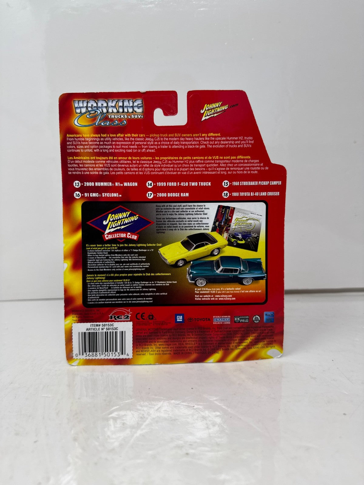 Johnny Lightning Working Class 2000 Hummer H1 Wagon 1:64 Diecast