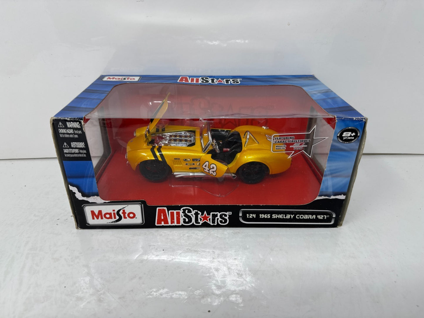 Maisto All Stars 1965 Shelby Cobra 427 1:24 Diecast