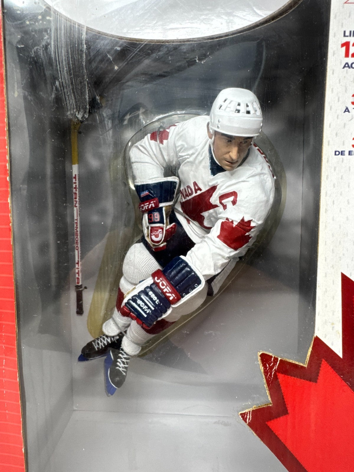 McFarlane NHL Wayne Gretzky Team Canada 1987 12" Inch Hockey Figure White Jersey