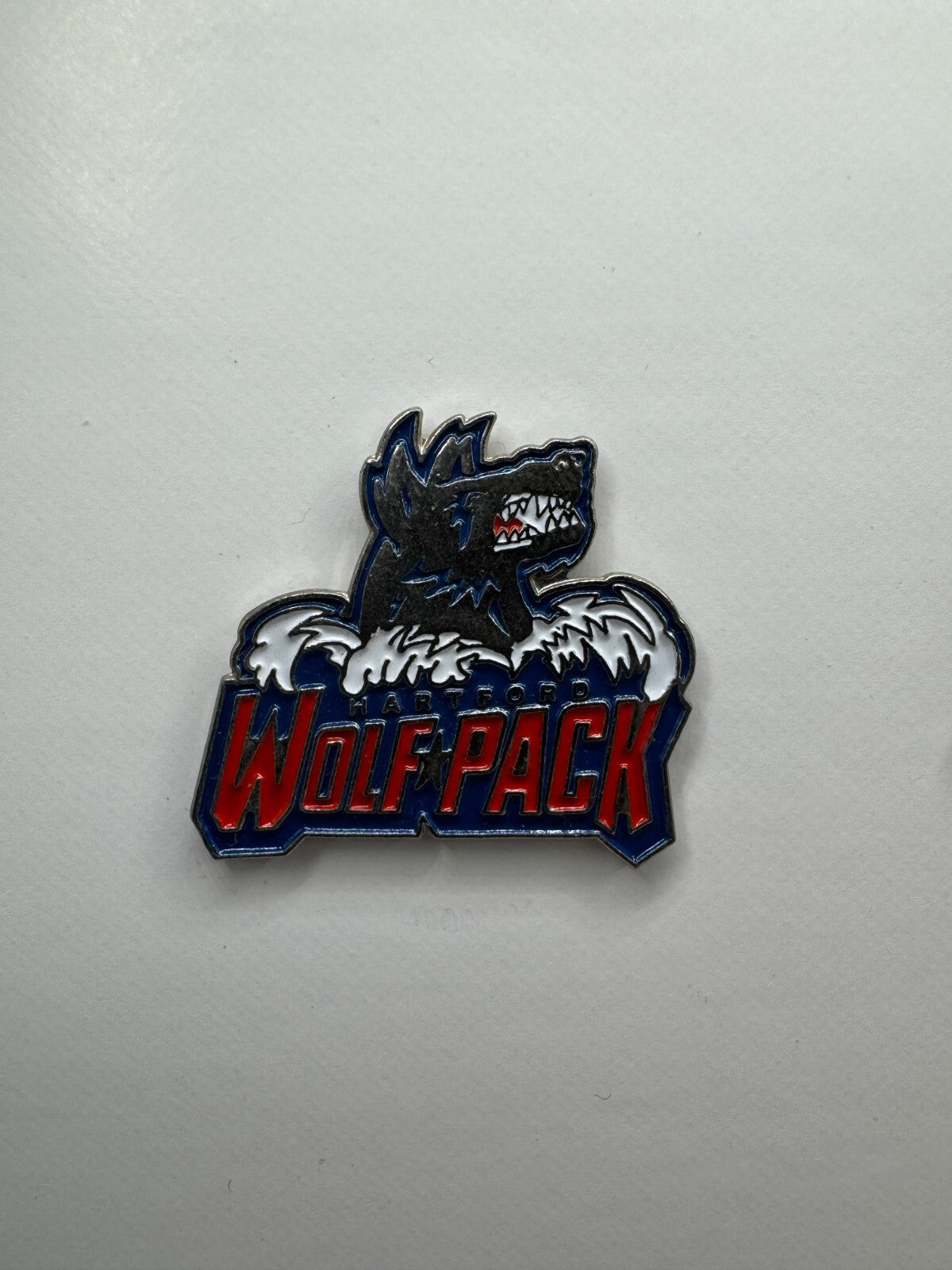 Hartford Wolf Pack AHL Hockey Team Logo Lapel Pin UDT1