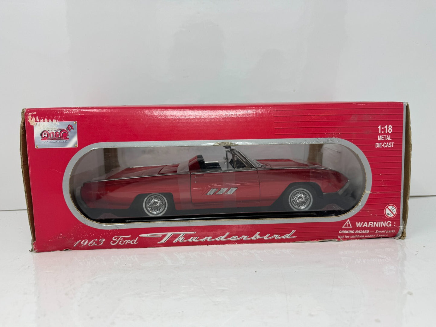 Anson 1963 Ford Thunderbird 1:18 Diecast