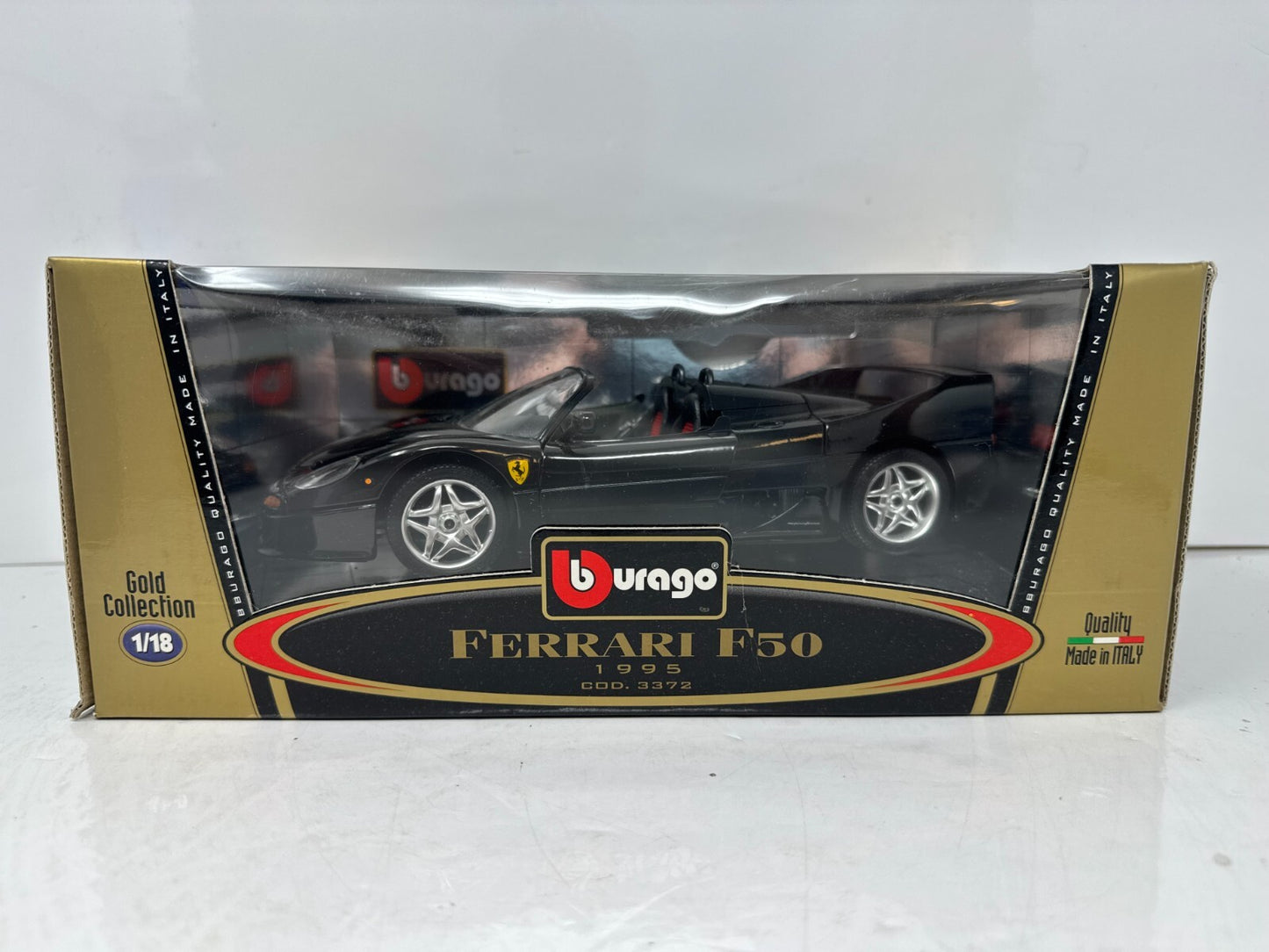 Bburago 1995 Ferarri F50 Gold Collection 1:18 Diecast
