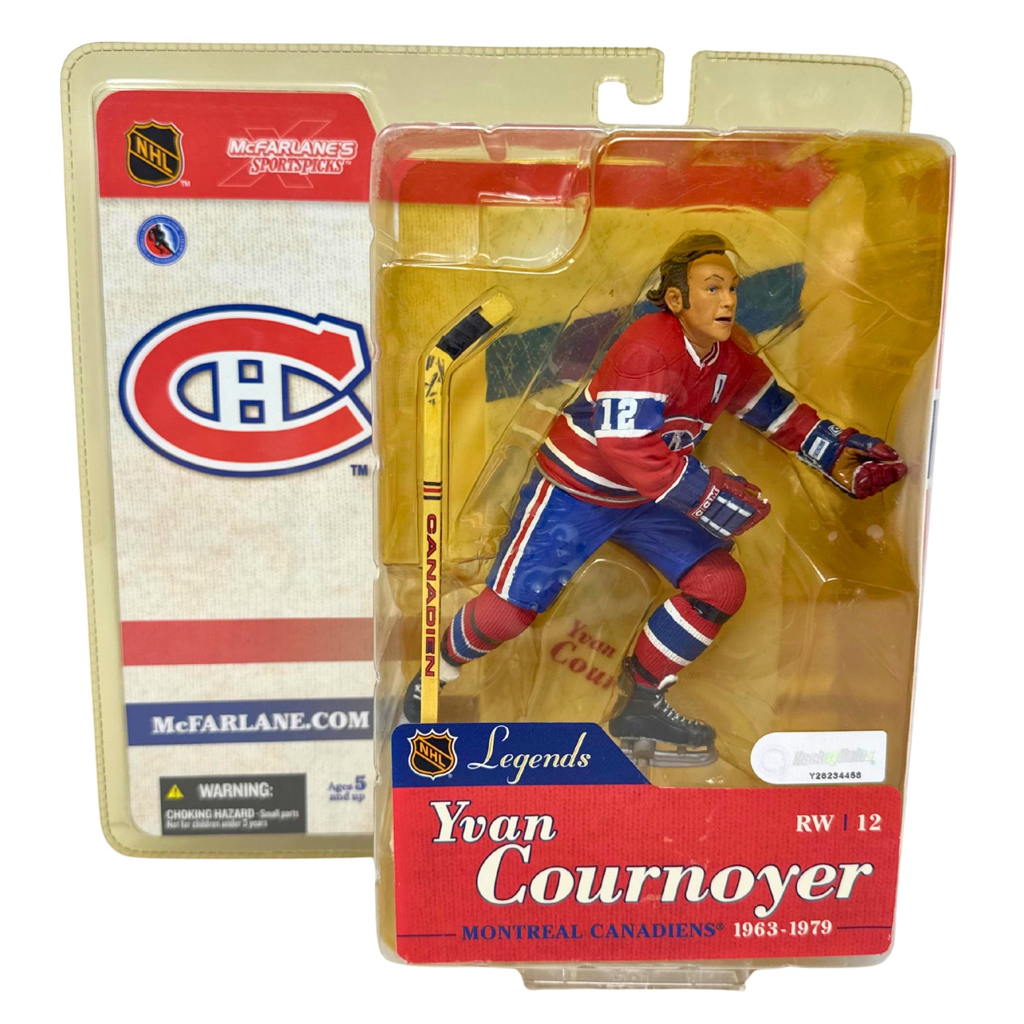 Mcfarlane NHL Yvan Cournoyer Montreal Canadiens Legends Series 1 Figure