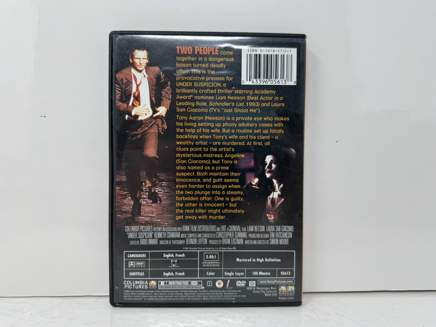 Under Suspicion (DVD) Thriller Good Condition!!!