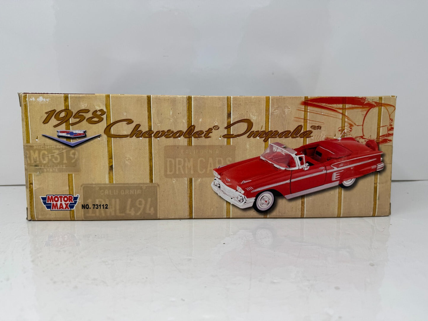 Motormax 1958 Chevrolet Impala Cay Corol Metallic 1:18 Diecast