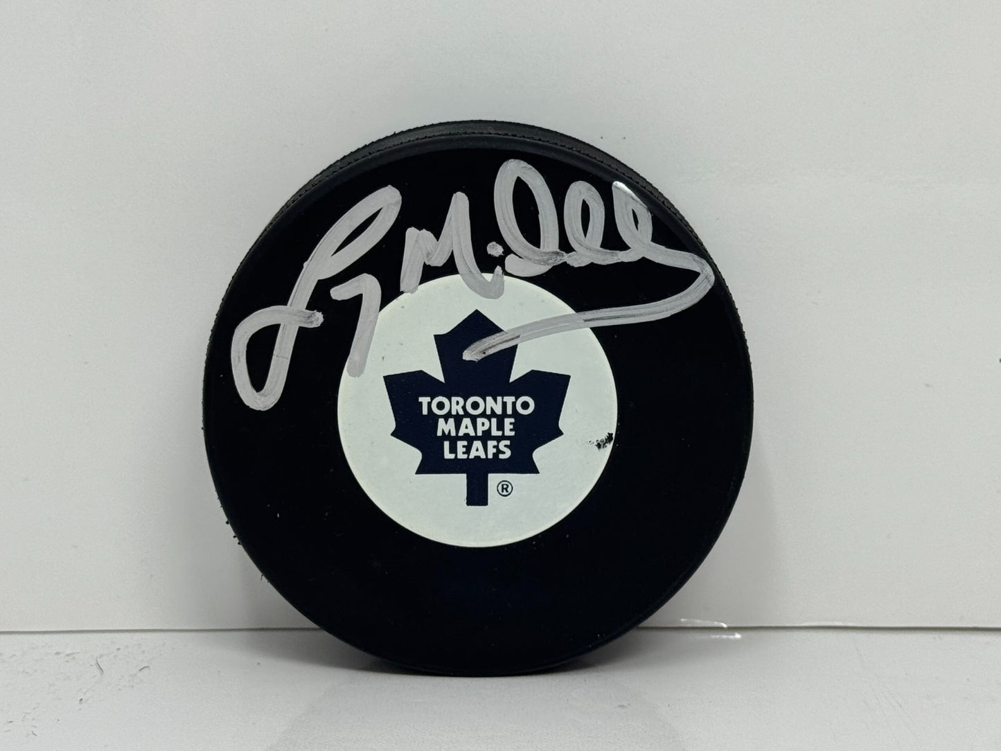 Lanny McDonald Toronto Maple Leafs Signed NHL Autograph Puck Silver Auto