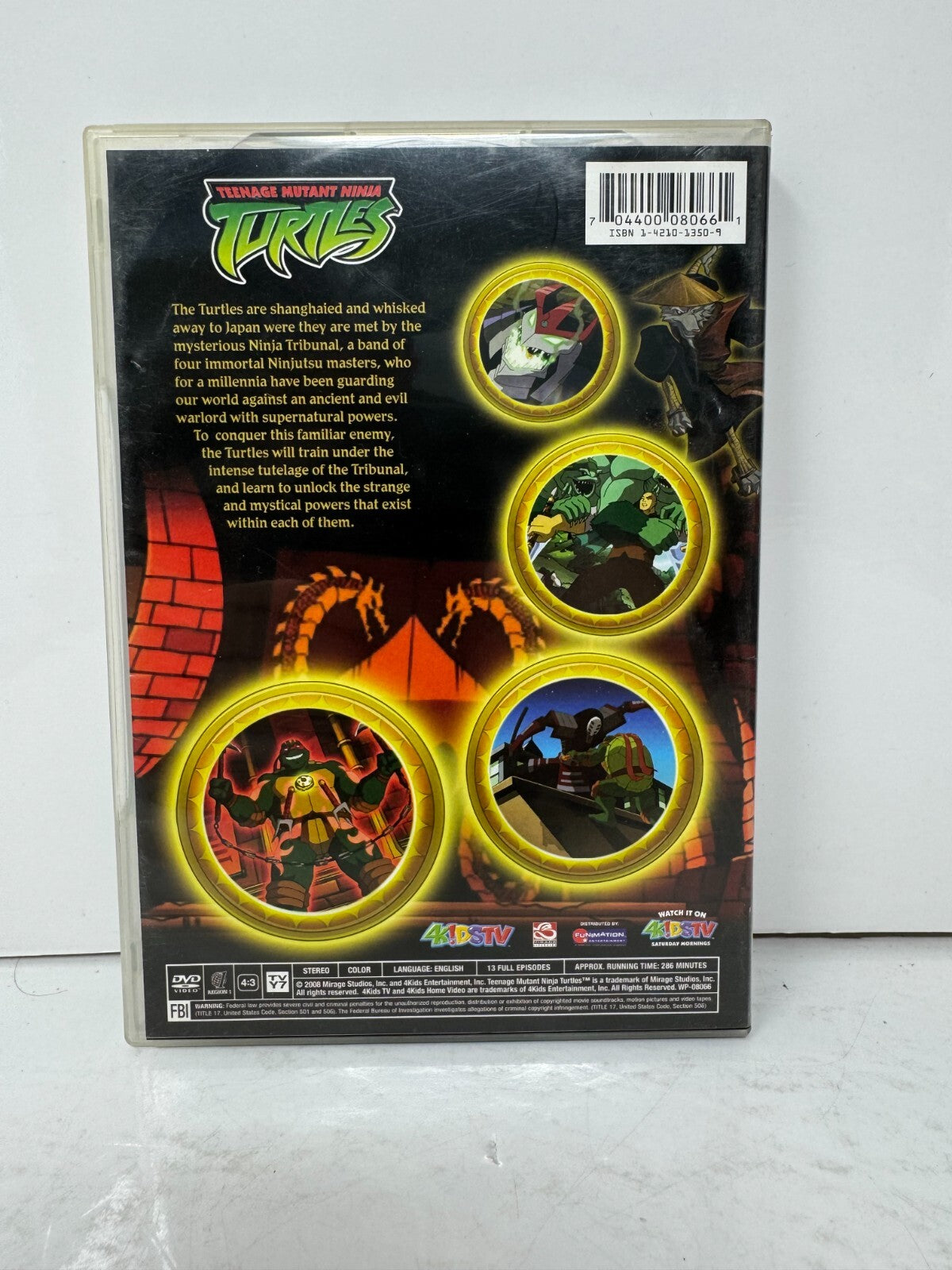 Teenage Mutant Ninja Turtles: Ninja Tribunal (DVD) Kids Cartoon Good Condition!!