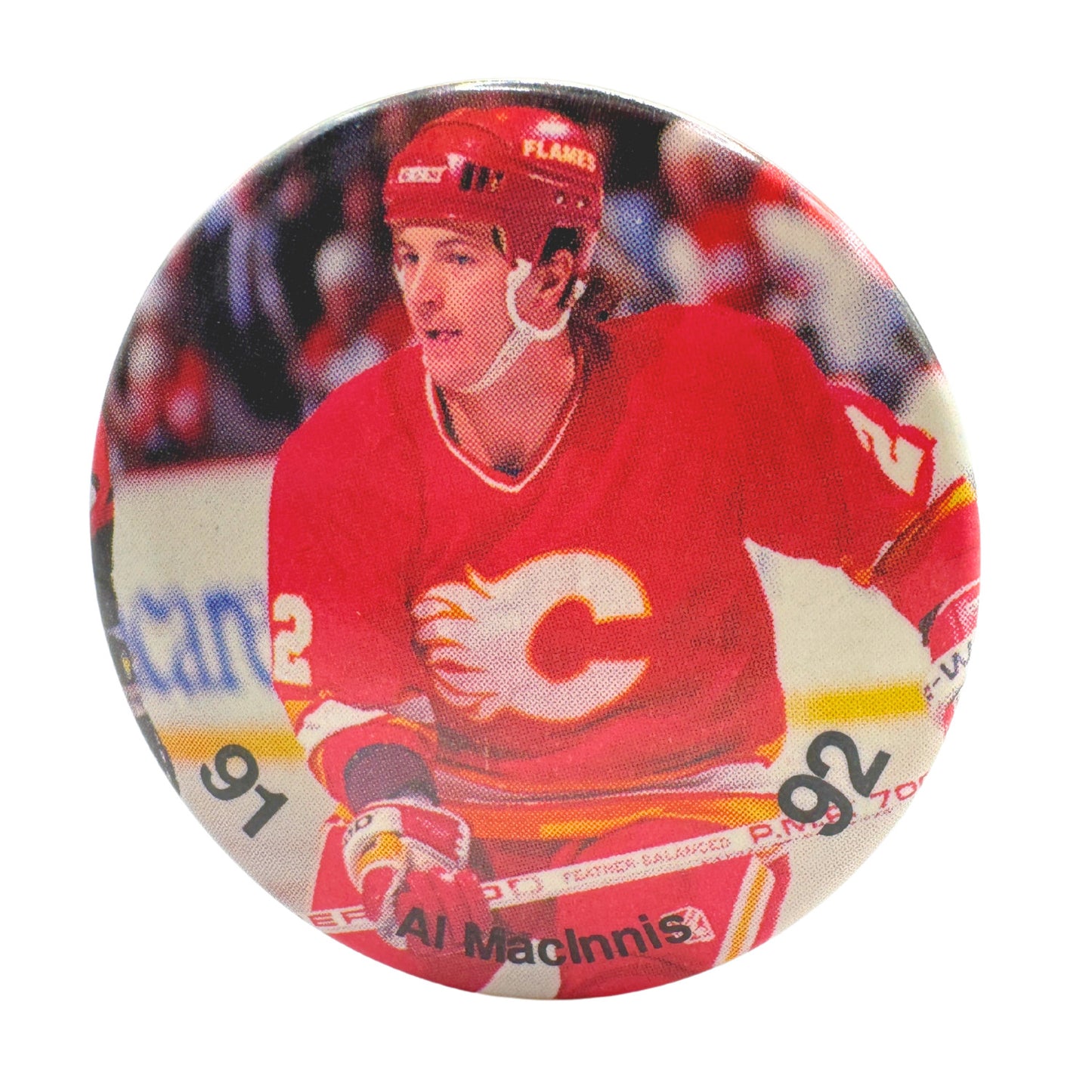 Al MacInnis Calgary Flames NHL Pin-back Button UDT1