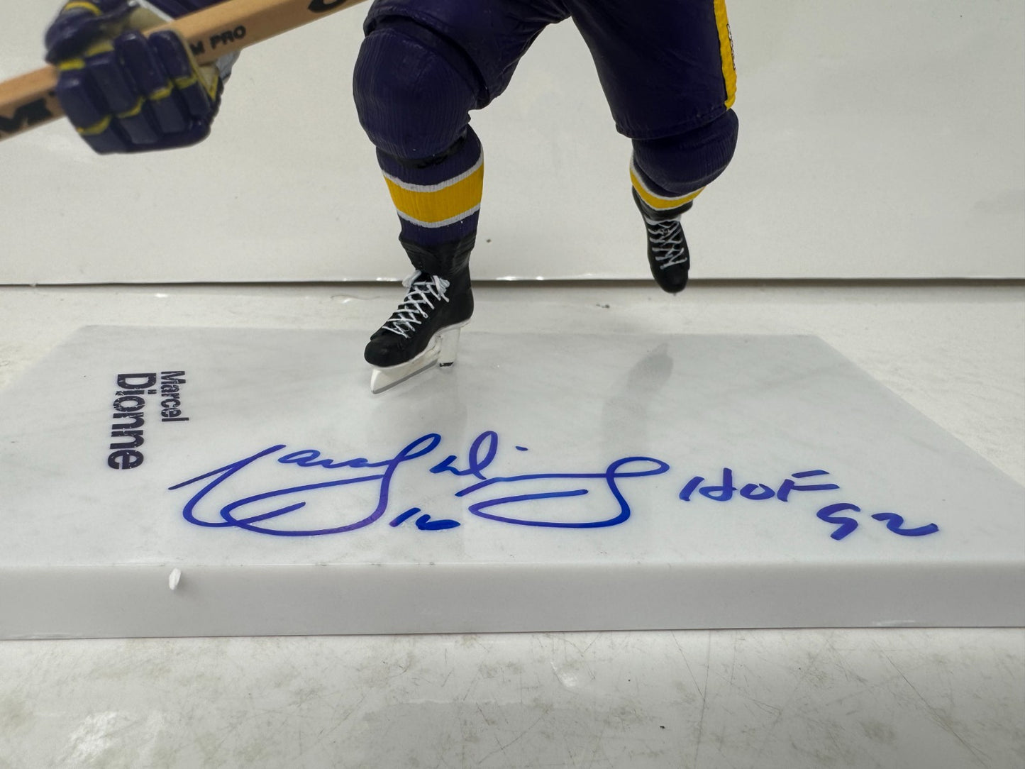 McFarlane NHL Marcel Dionne Los Angeles Kings Figure Auto Signed