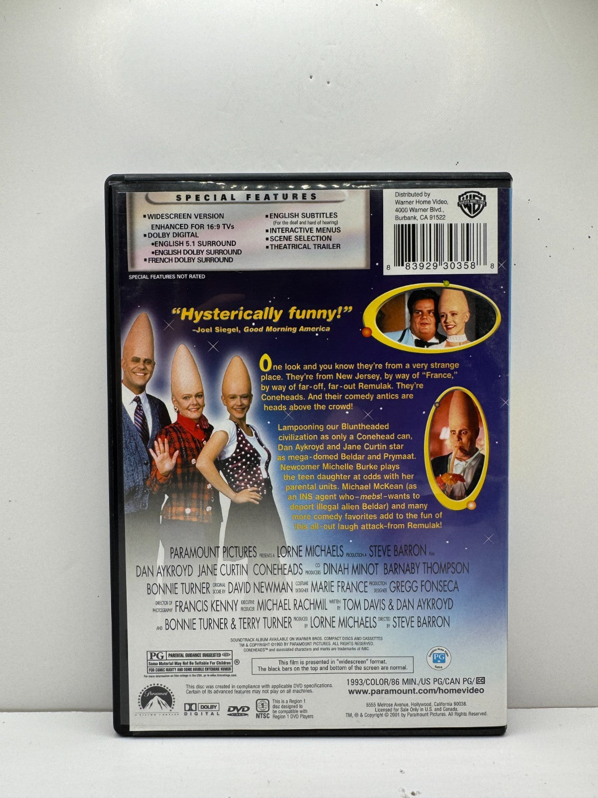 Coneheads (DVD) Dan Aykroyd Sci-Fi Comedy