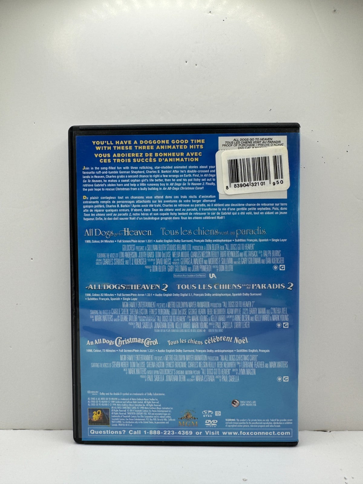 All Dogs Go To Heaven Trilogy (DVD) Movie Collection Animation
