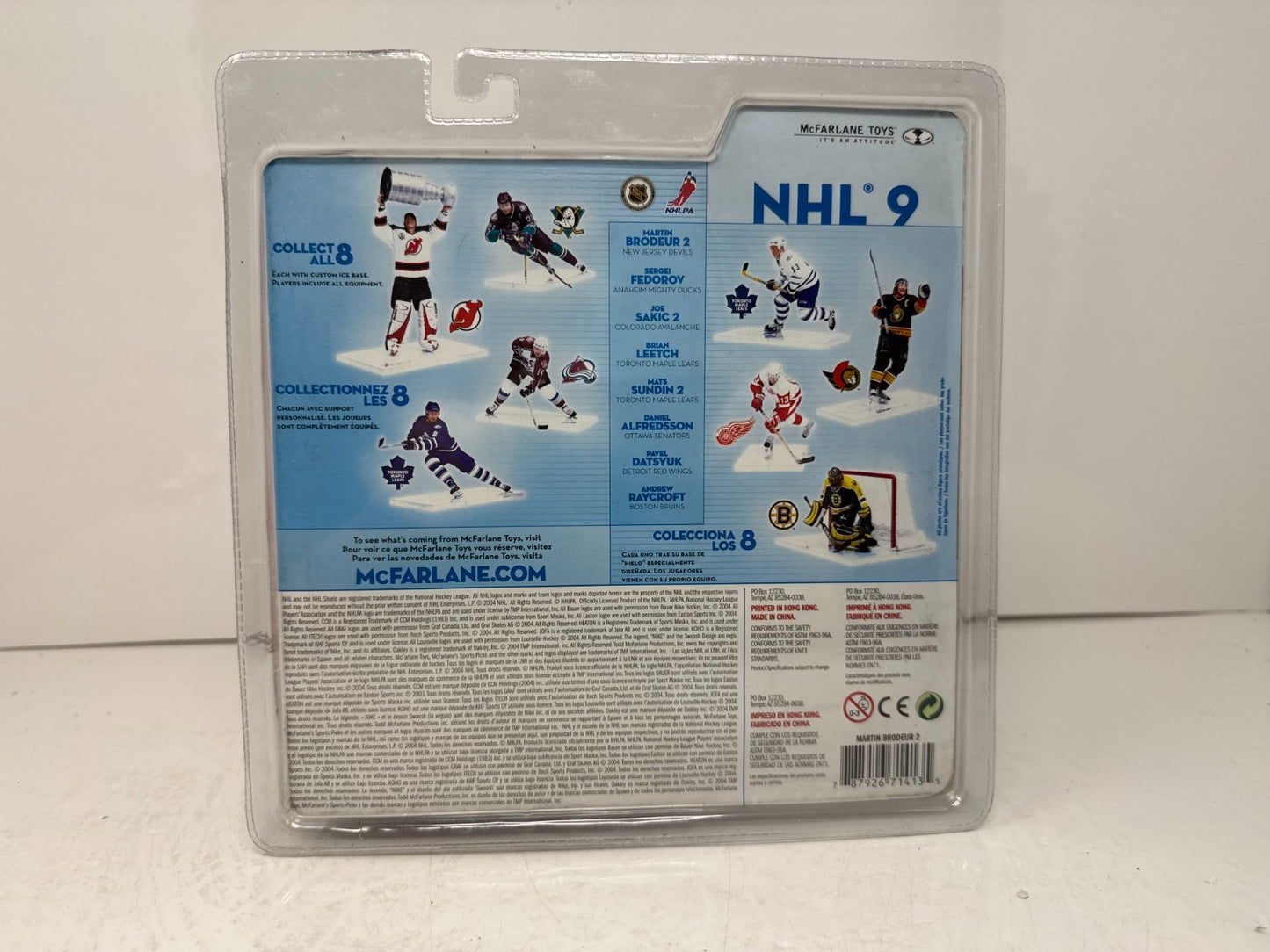 Mcfarlane NHL Martin Brodeur New Jersey Devils Series 9 Figure W/ Stanley Cup
