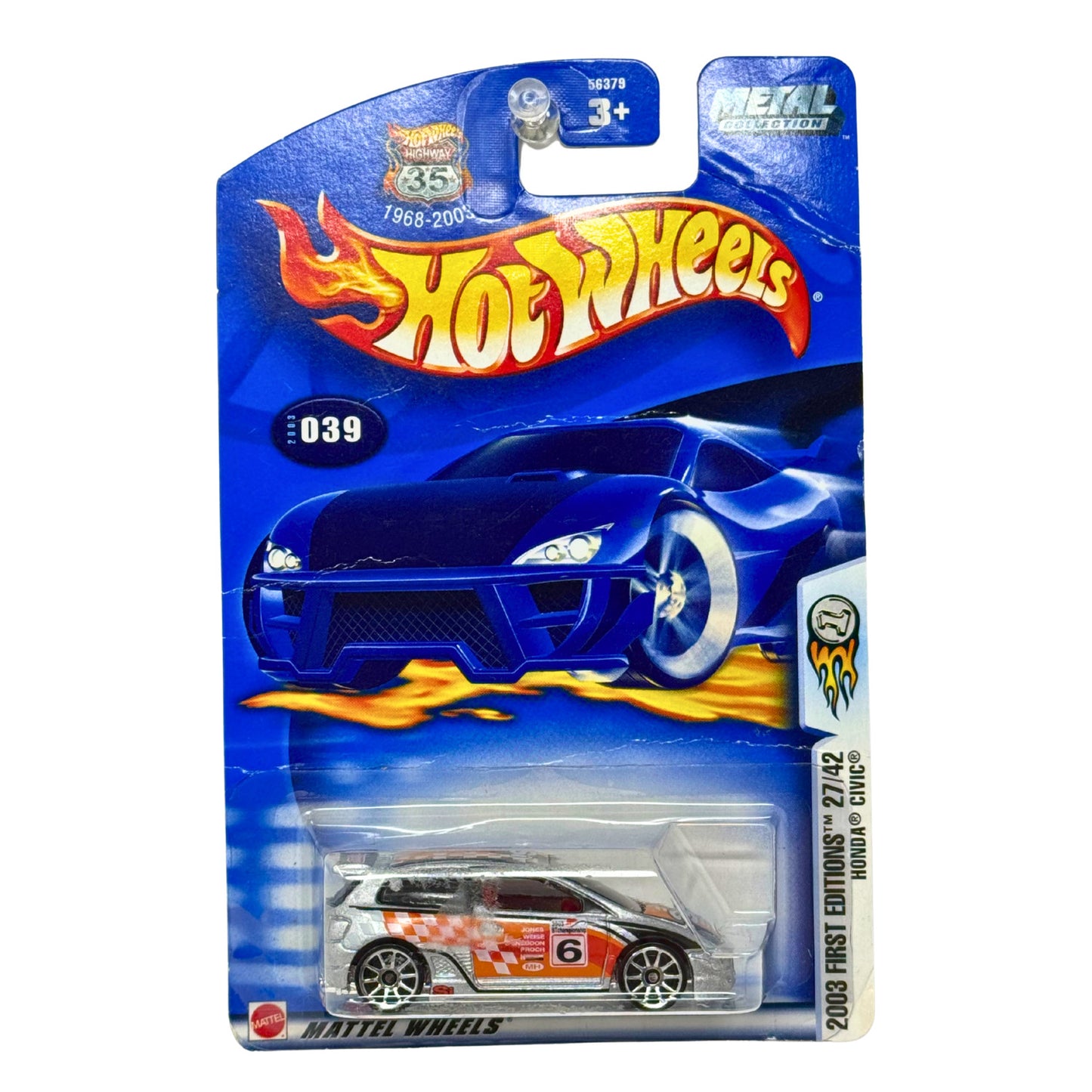 Hot Wheels 2003 First Editions Honda Civic JDM 1:64 Diecast