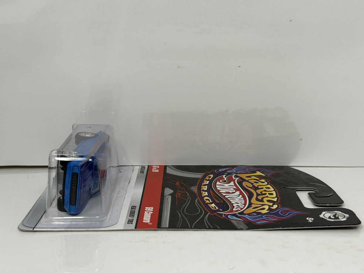 Hot Wheels Larry's Garage 1969 Chevrolet Camaro Blue 1:64 Diecast Real Riders