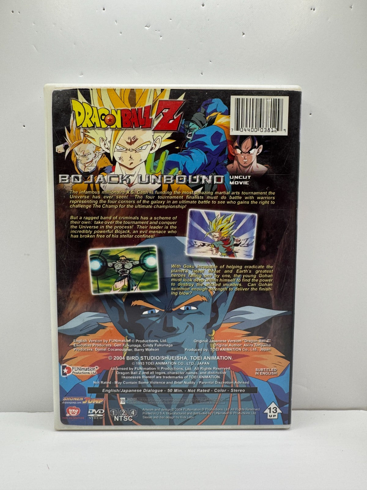 Dragon Ball Z Bojack Unbound (DVD) DBZ Anime